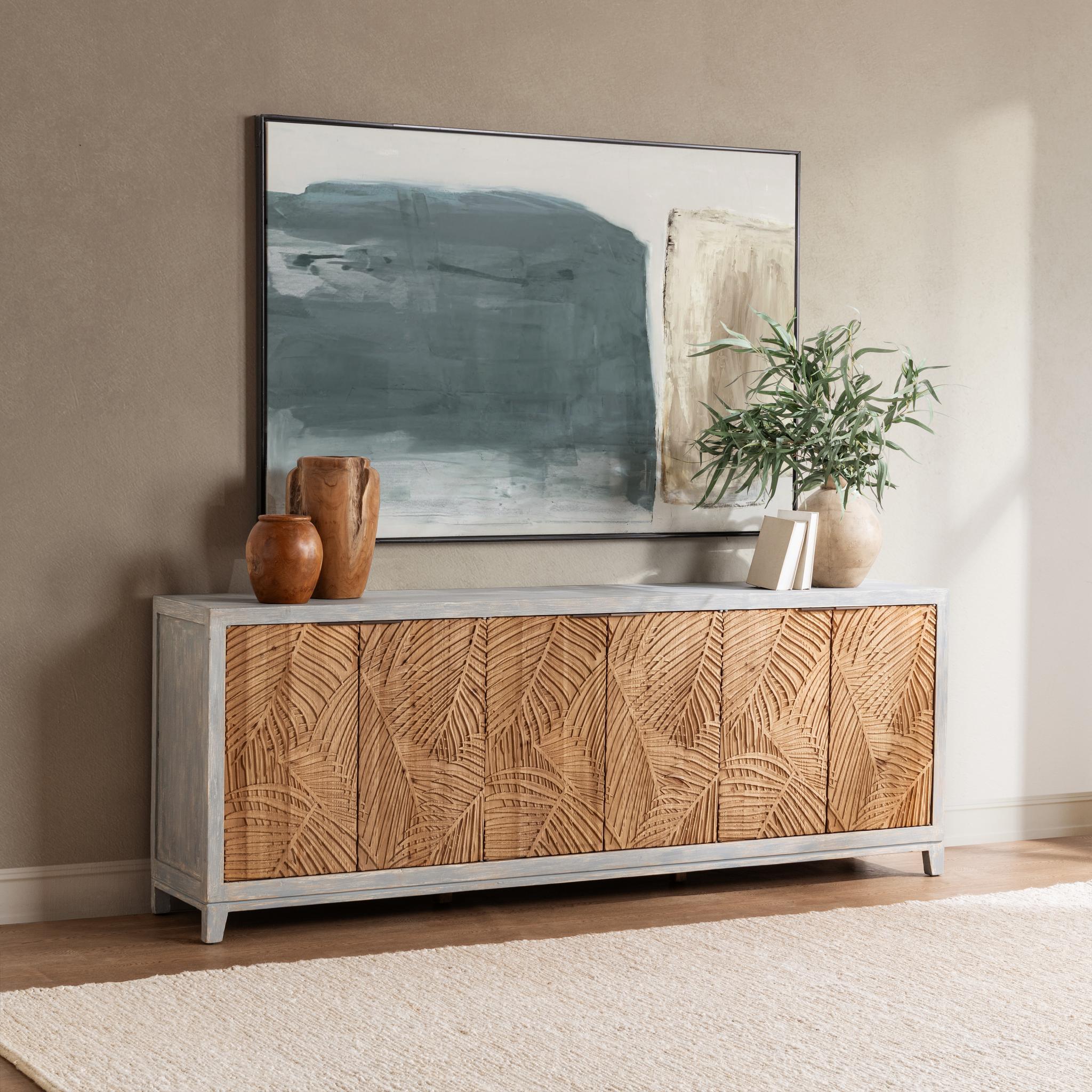 Ambrose 6 Door Cabinet - Soft Coastal