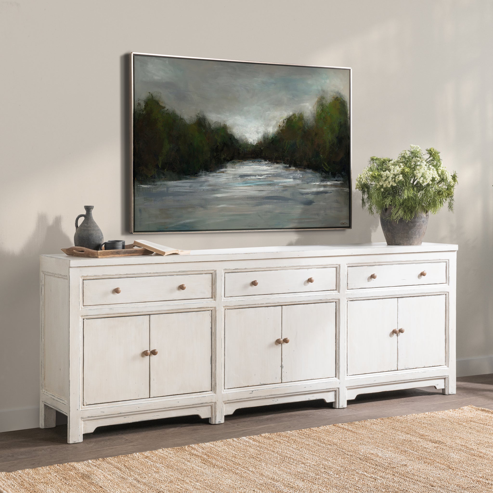 Winford 3 Drawer 6 Door Cabinet