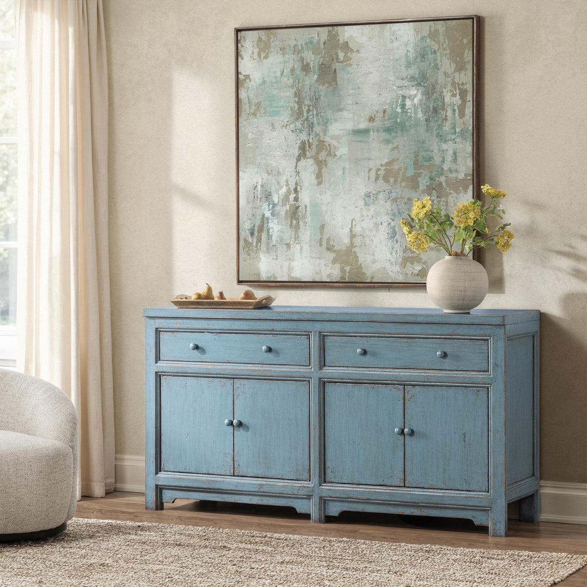 Winford 3 Drawer 6 Door Cabinet