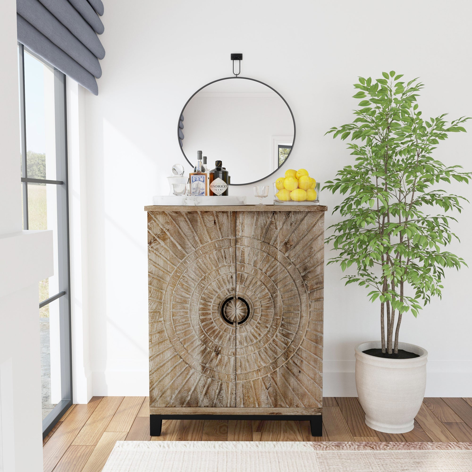 Classic Home Vivienne Bar Cabinet - Thumbnail 2