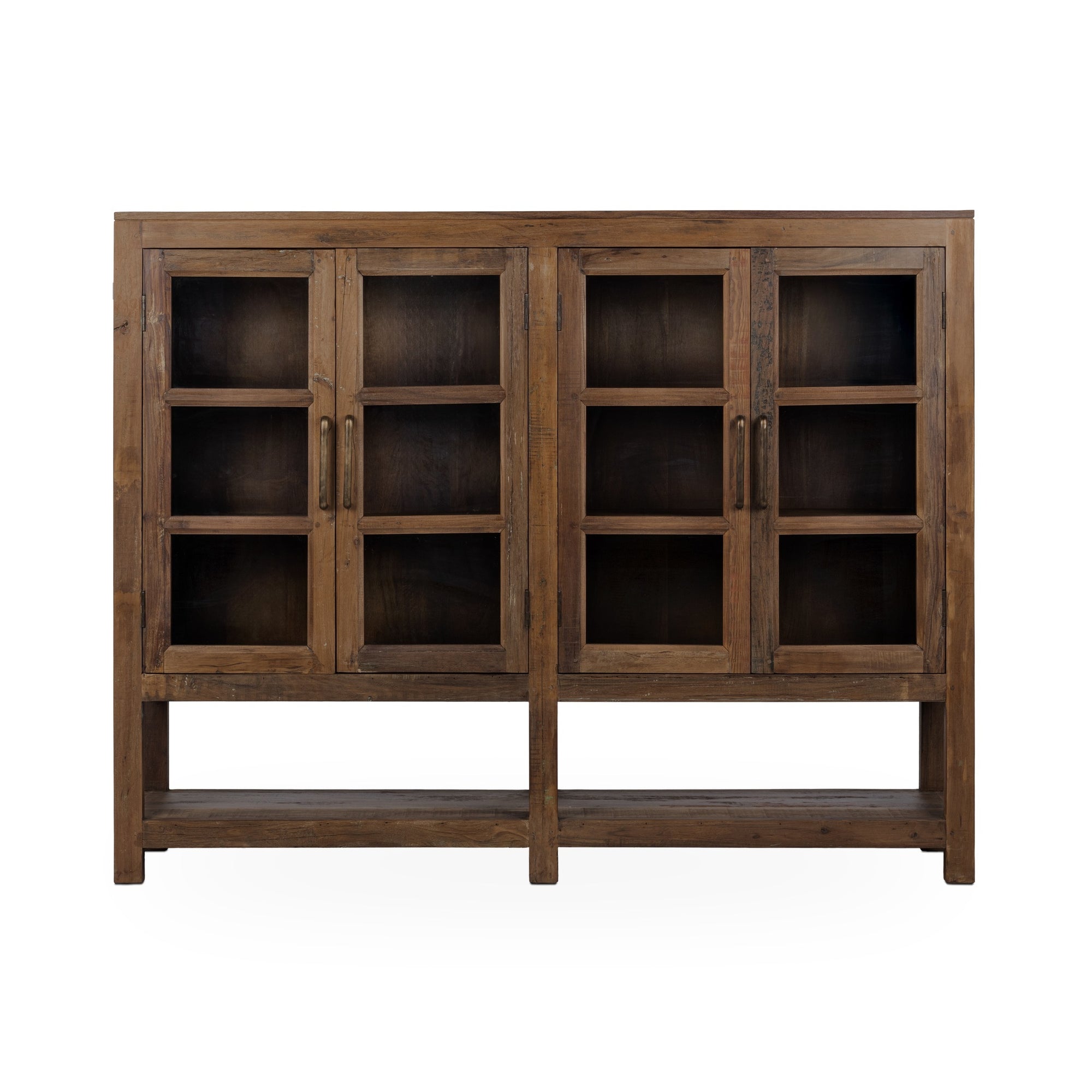 Kharga 4 Door Display Cabinet - Natural
