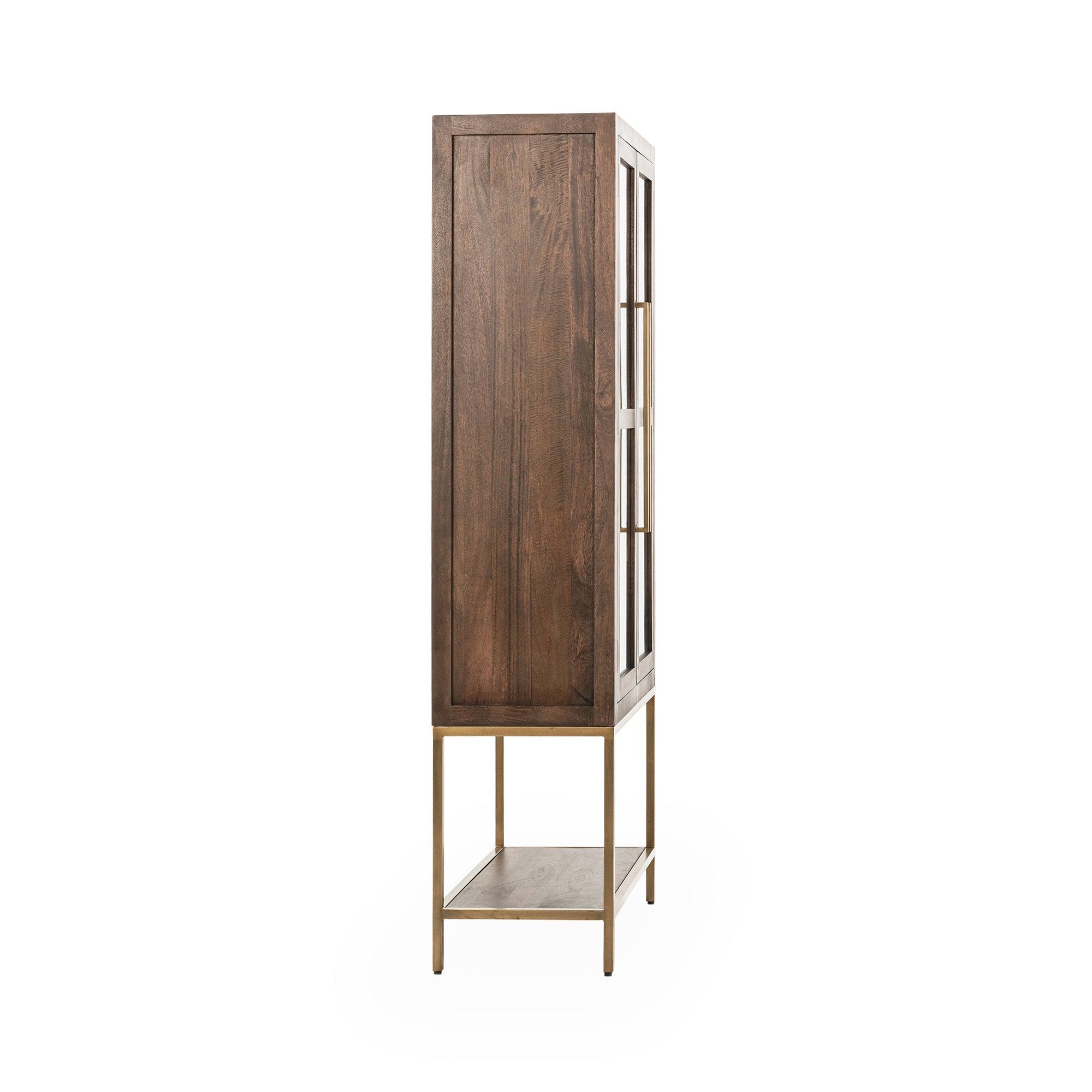 Freemont Display Cabinet - Kona Brown