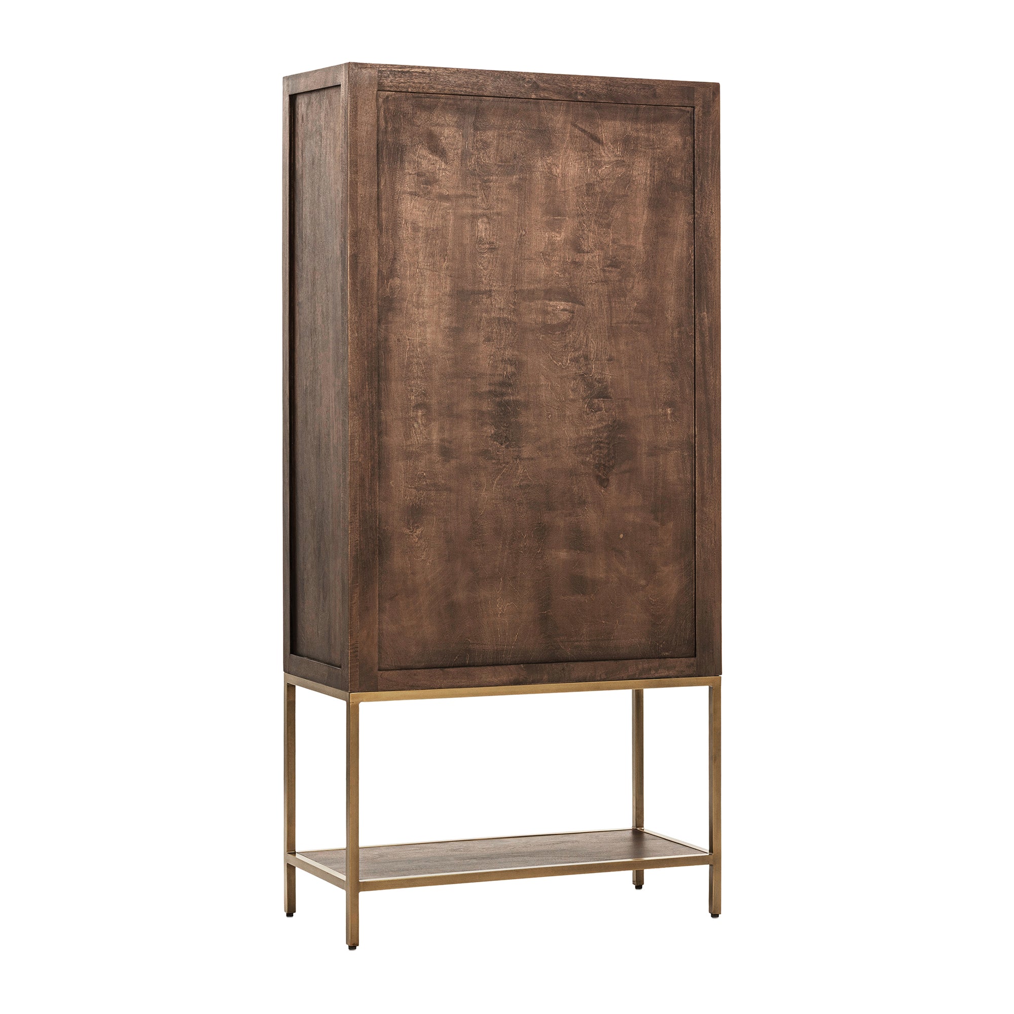 Freemont Display Cabinet - Kona Brown