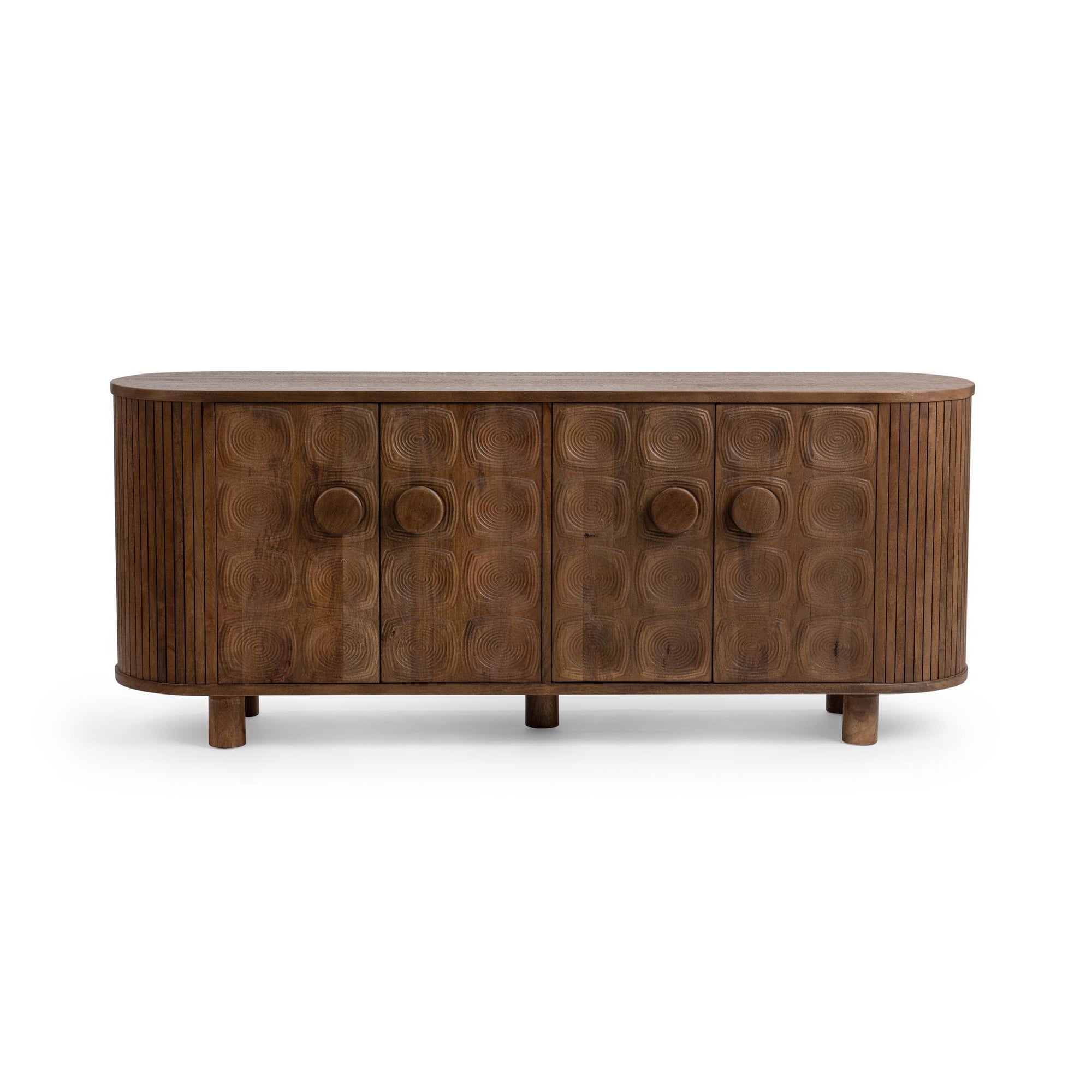 Lyle 4 Door Cabinet - Artisan Brown