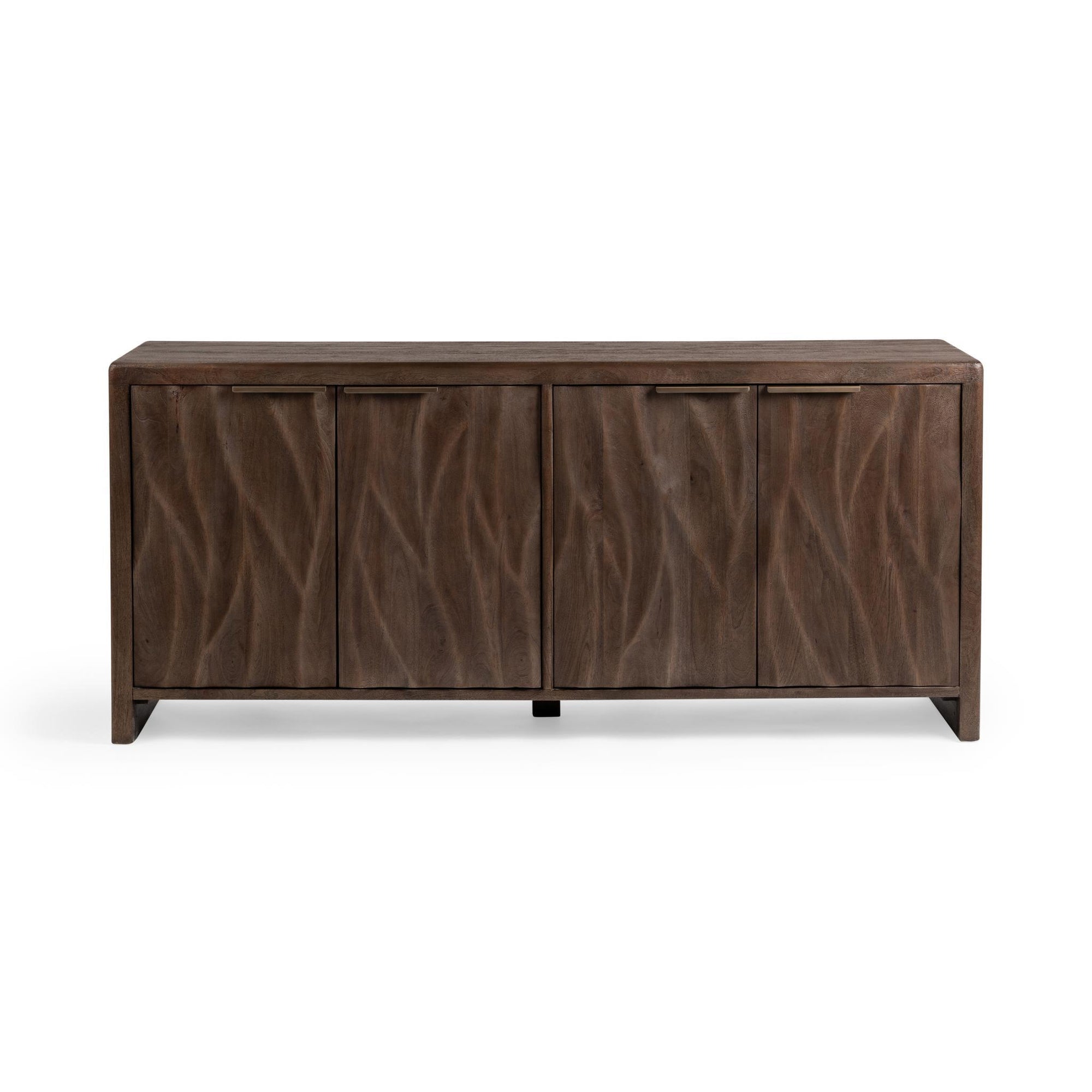 Braxton 4 Door Cabinet - Tundra Brown