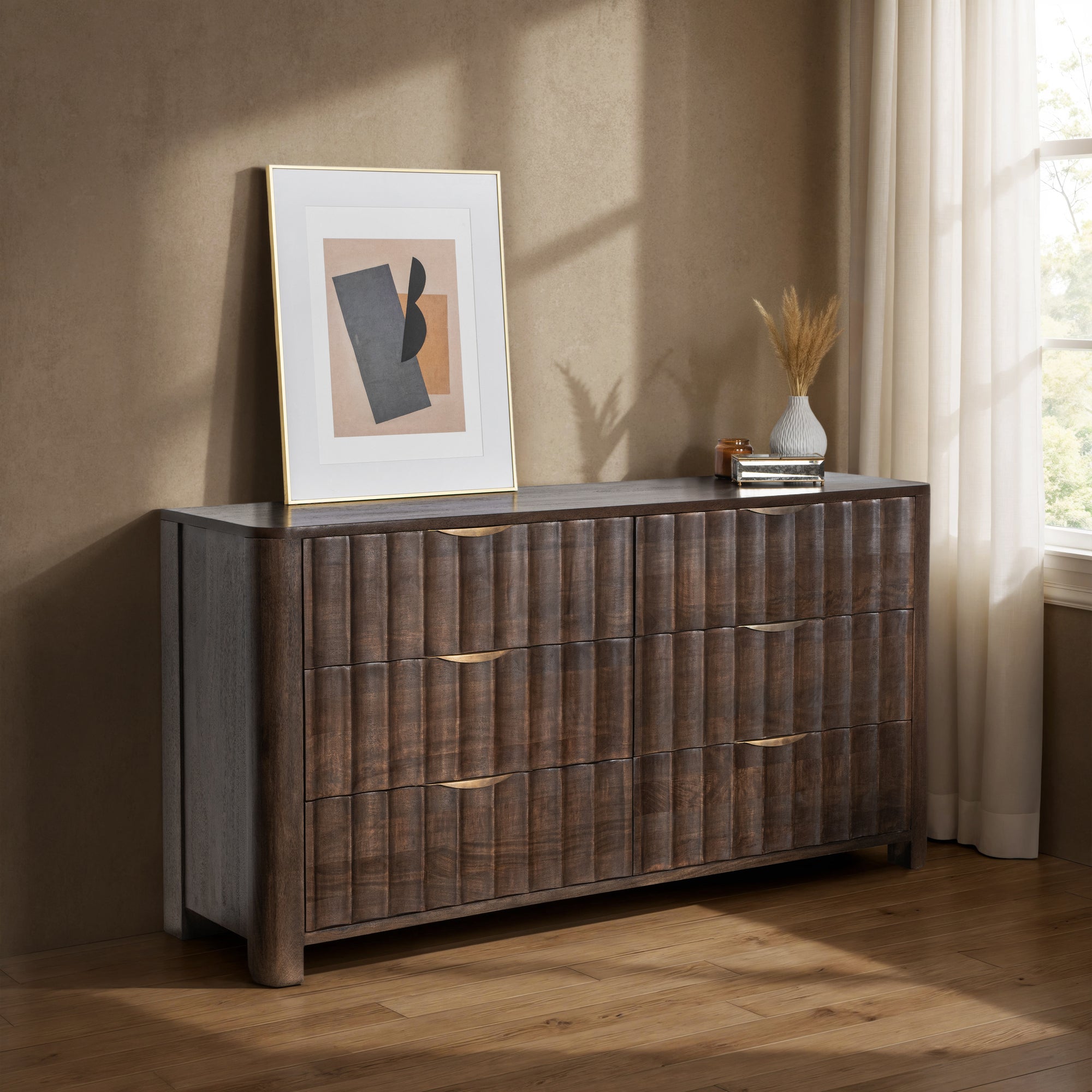 Baylee 6 Drawer Dresser - Cocoa Brown