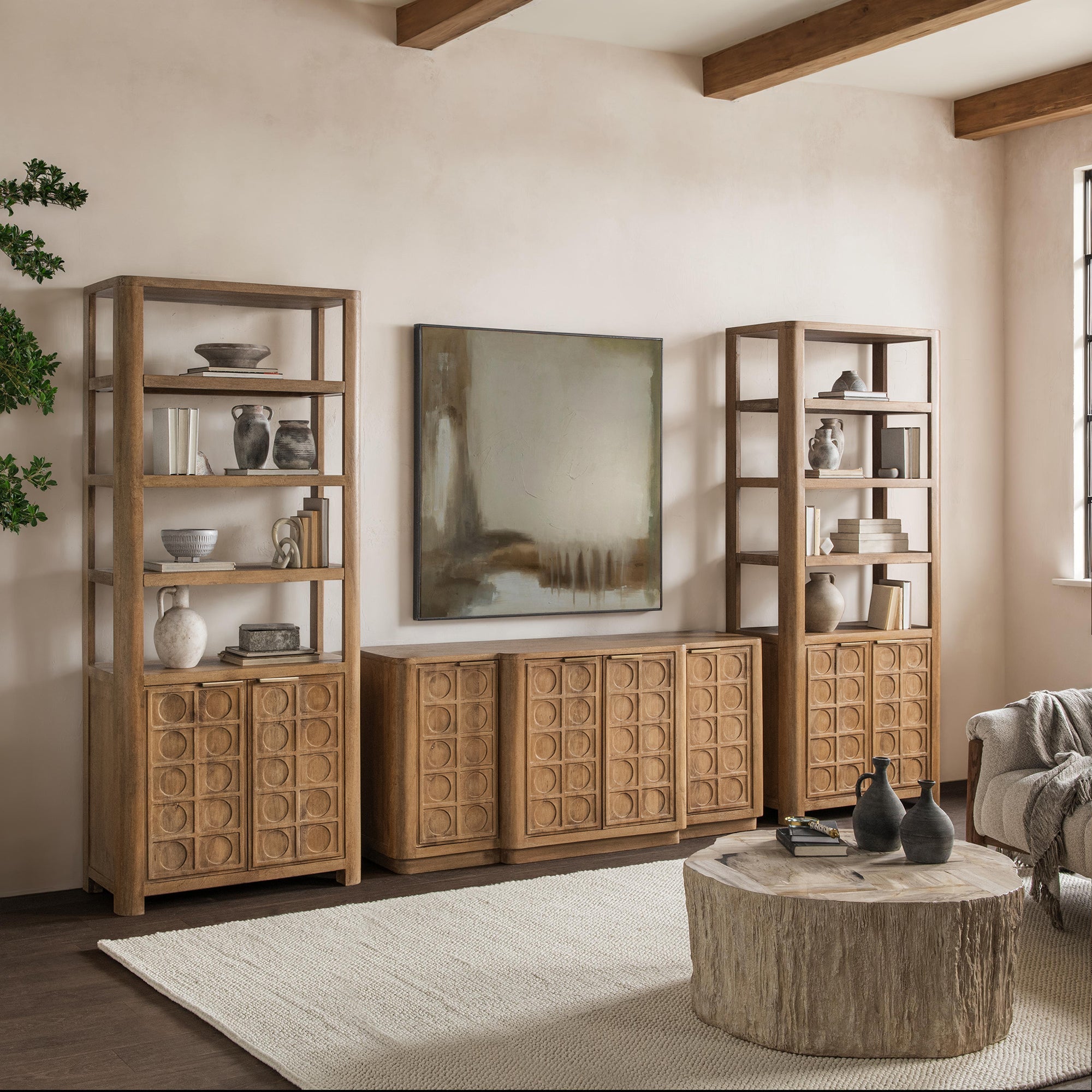 Cleveland Bookcase - Sandy Taupe