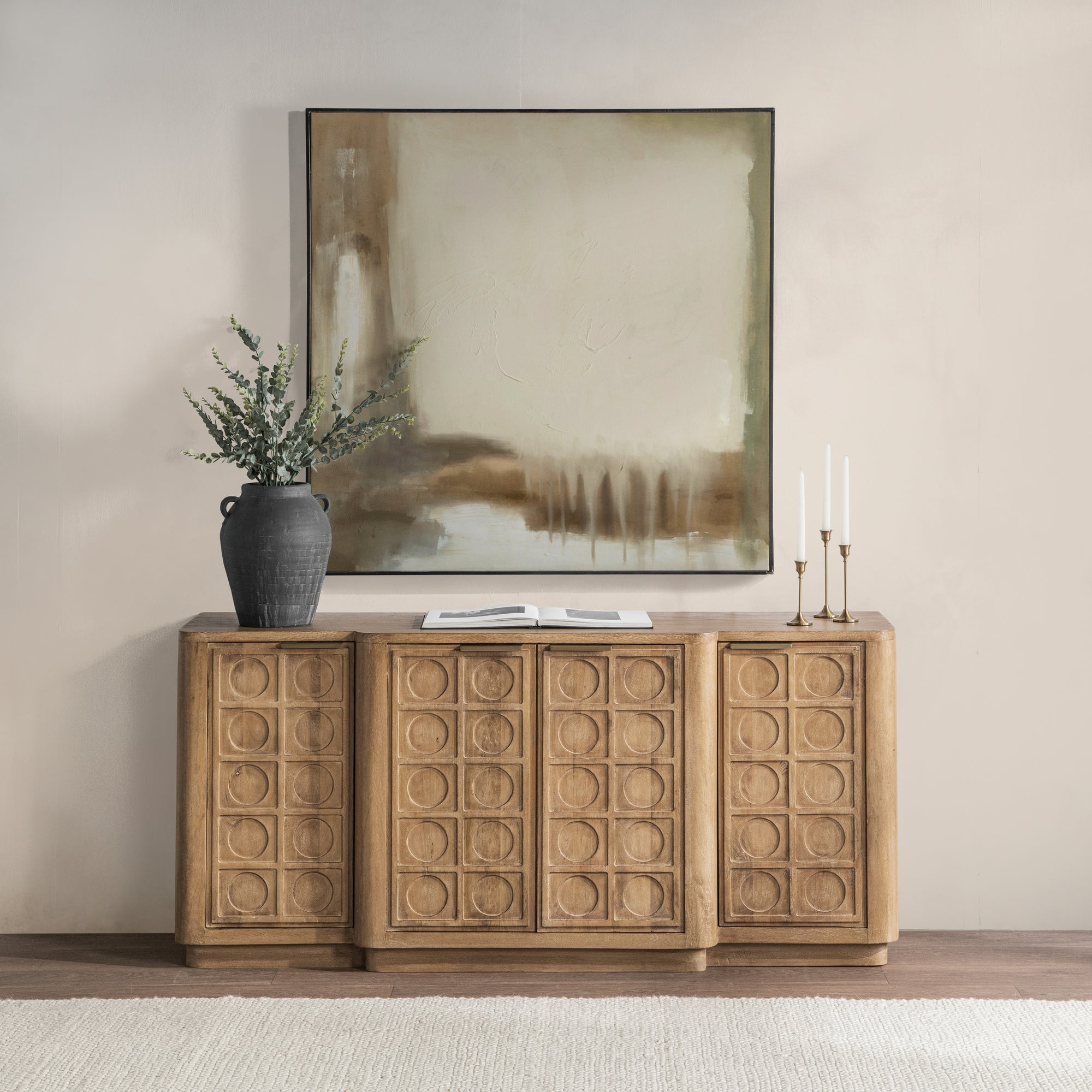 Cleveland 4 Door Cabinet - Santy Taupe