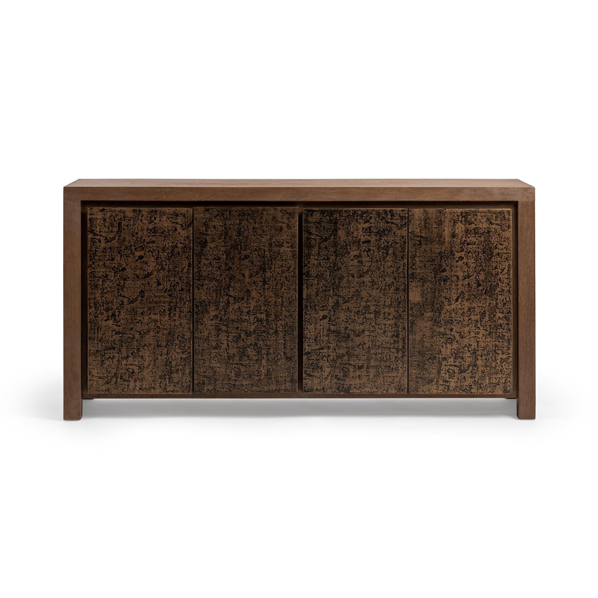 Glendale 4 Door Buffet - Toasted Chestnut