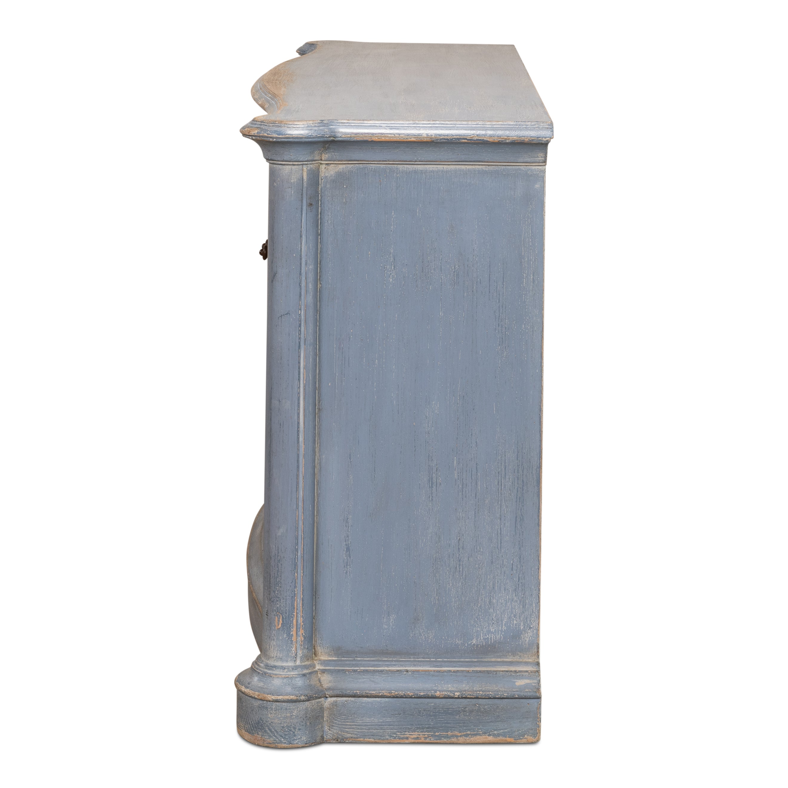 Columns Bowfront Sideboard - Blue