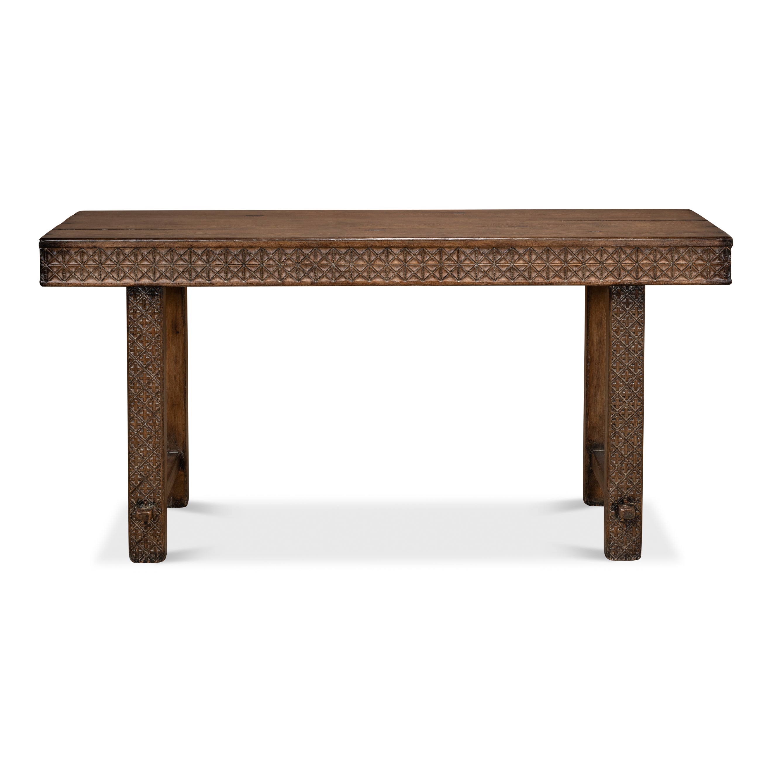Honeycomb & Cross Console Table