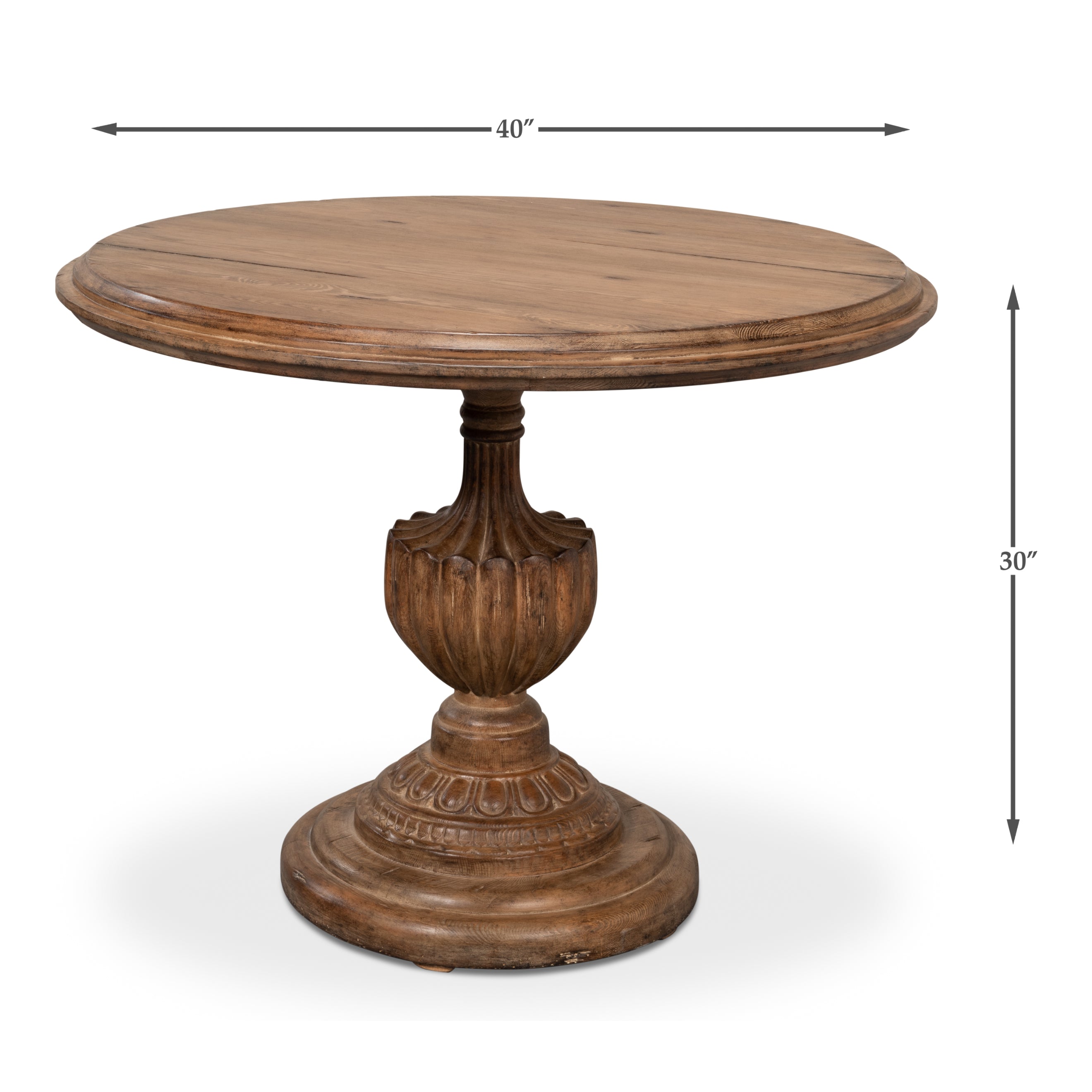 Renaissance 40" Top Pedestal Dining Table