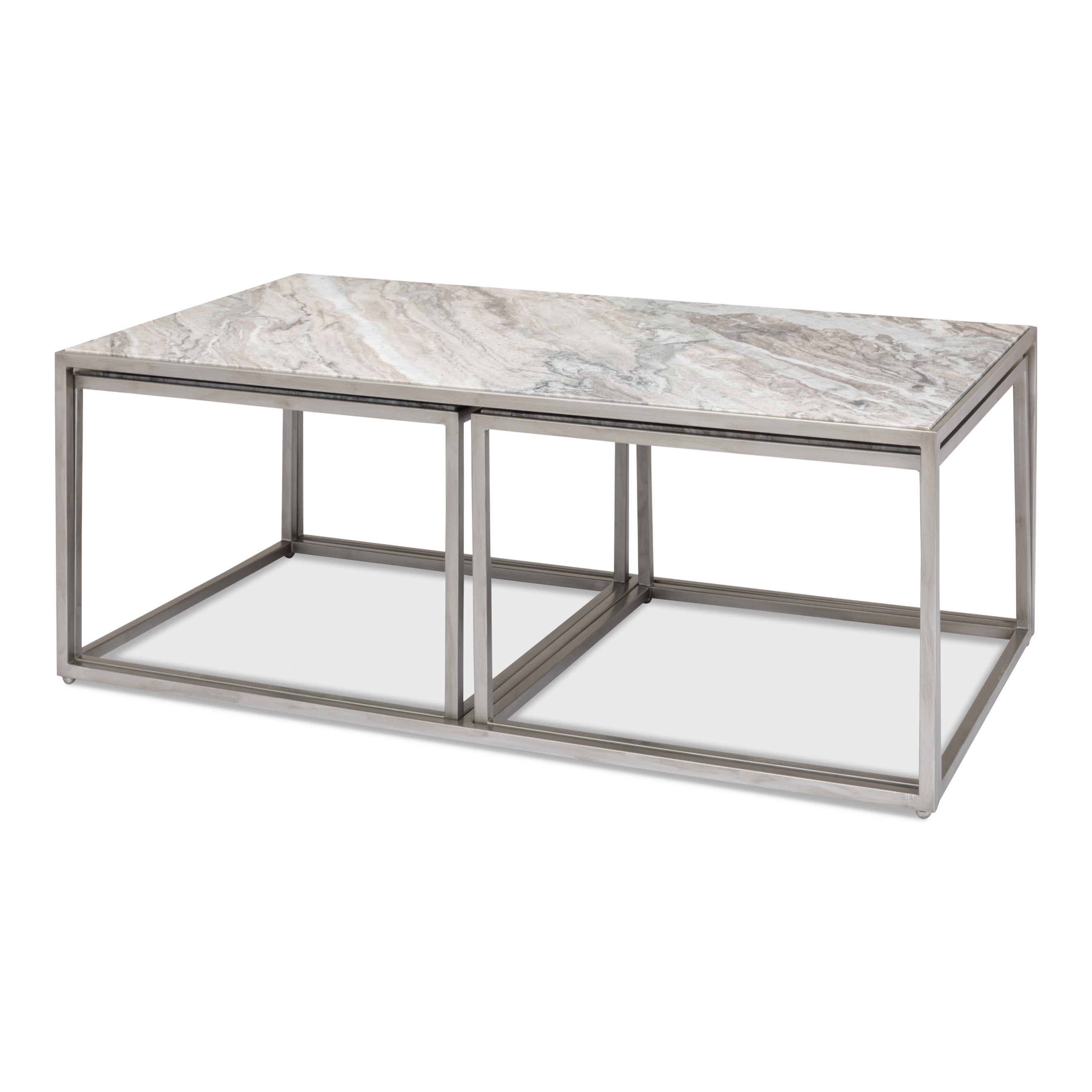 Nesting Low Tables Set of 3 - Marble Top
