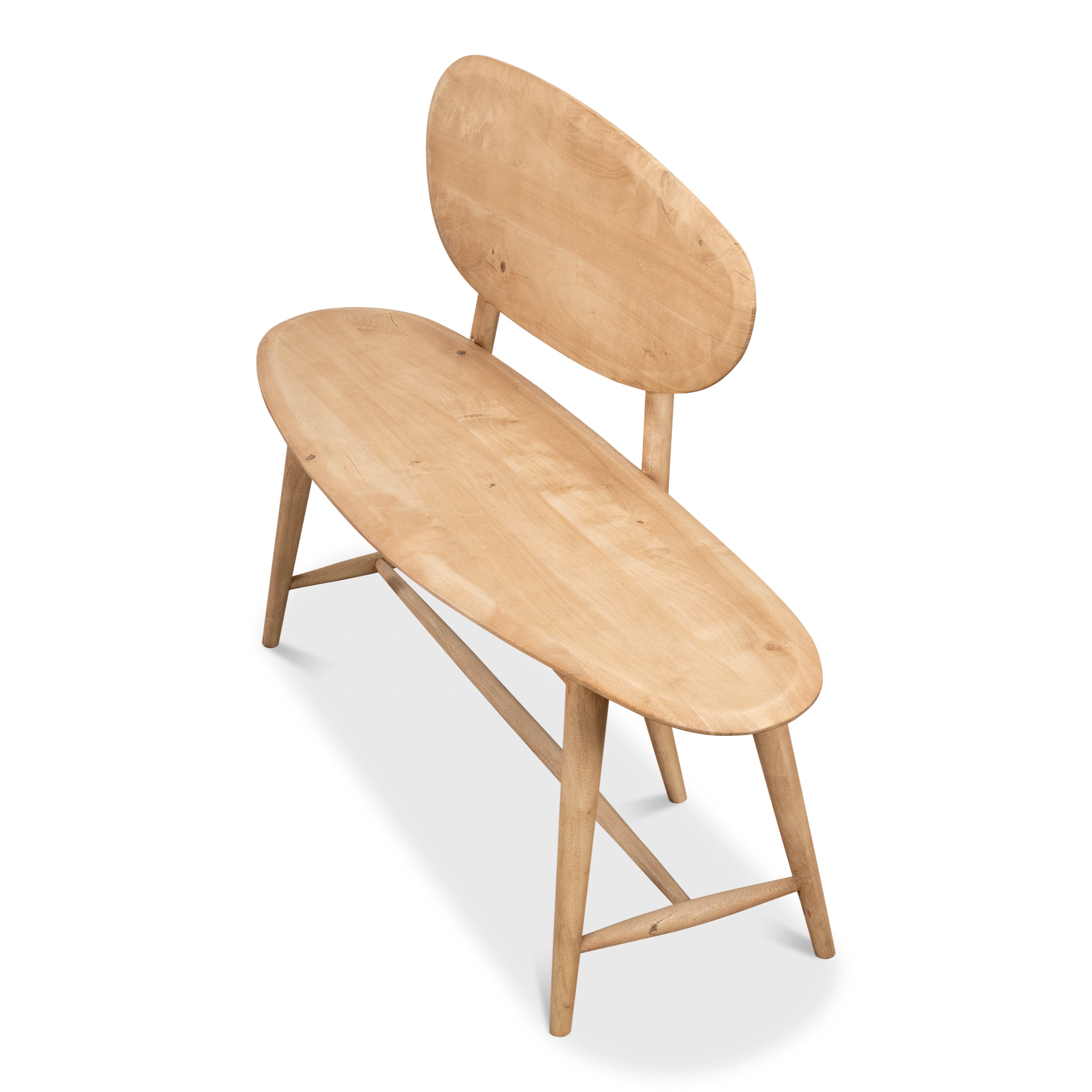 Pebble Bench (1 Back) - Lionskin Finish