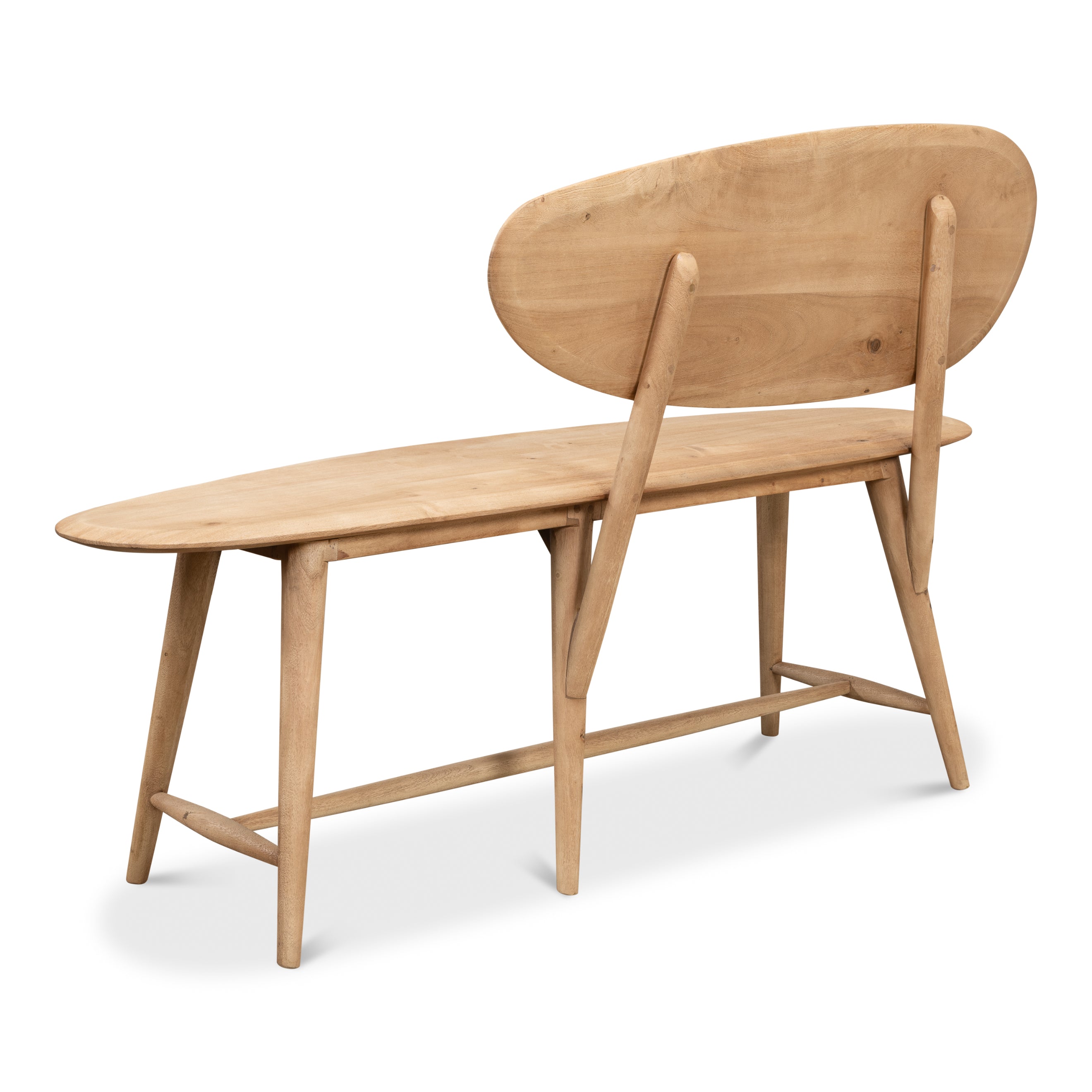 Pebble Bench (1 Back) - Lionskin Finish