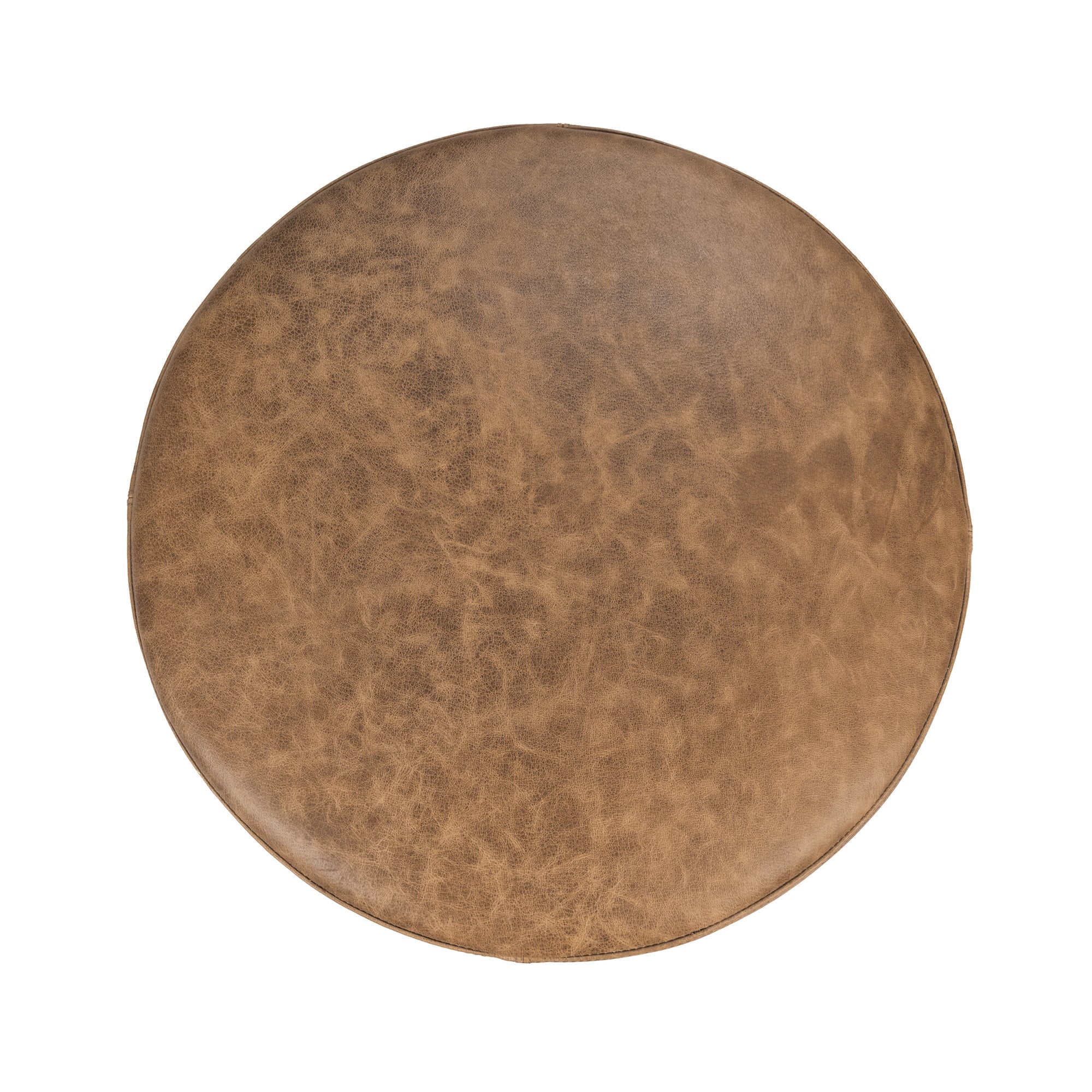 Millo 18" Round Ottoman - Sedona Brown