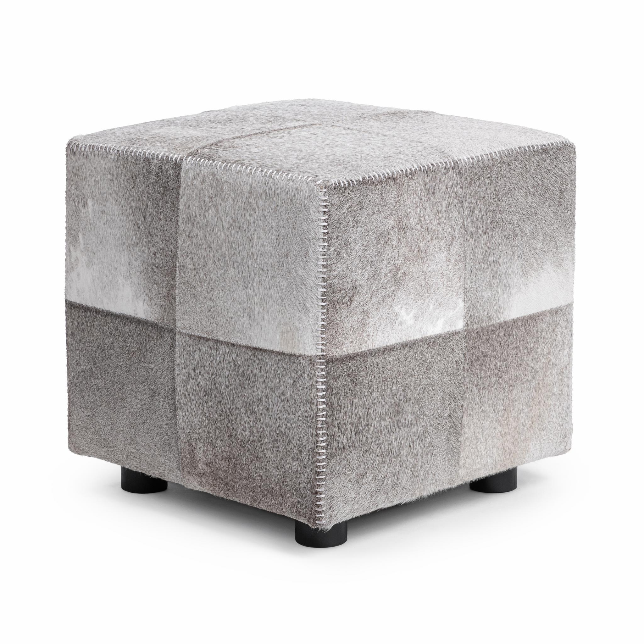 Landyn 18" Square Ottoman - Sparrow Gray