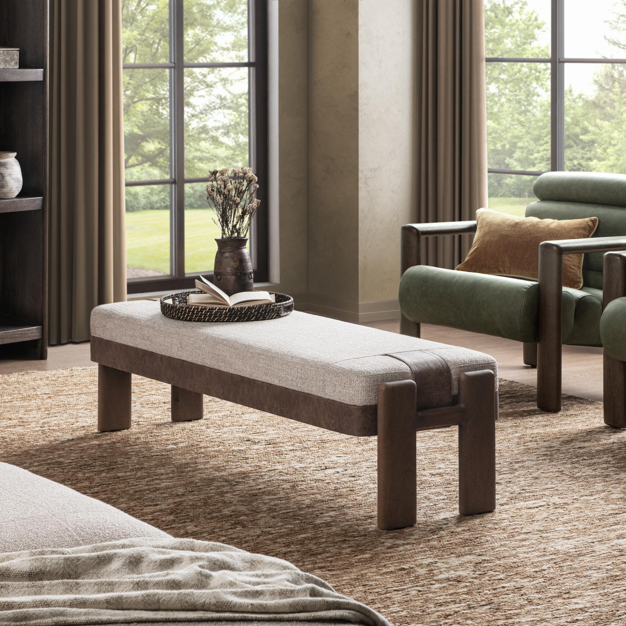 Kava Accent Bench - Cocoa Latte