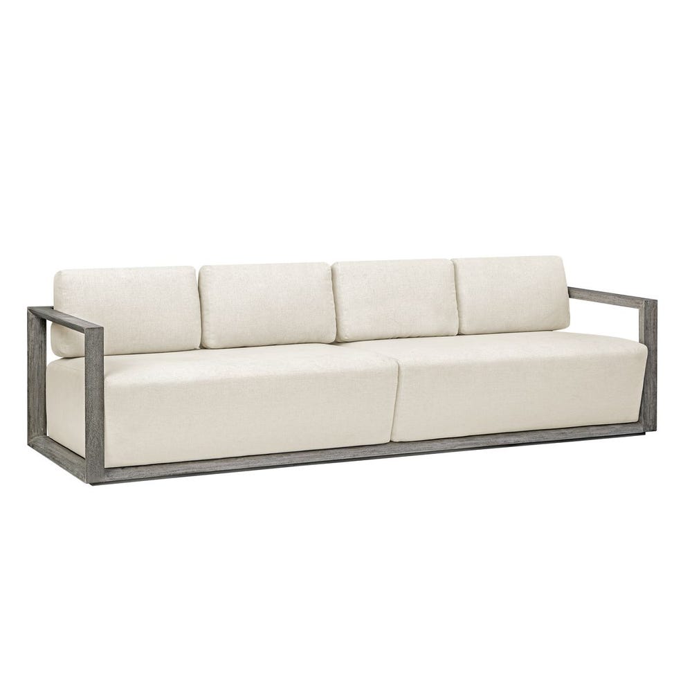 Uttermost Remsen 107" Outdoor Gray Sofa
