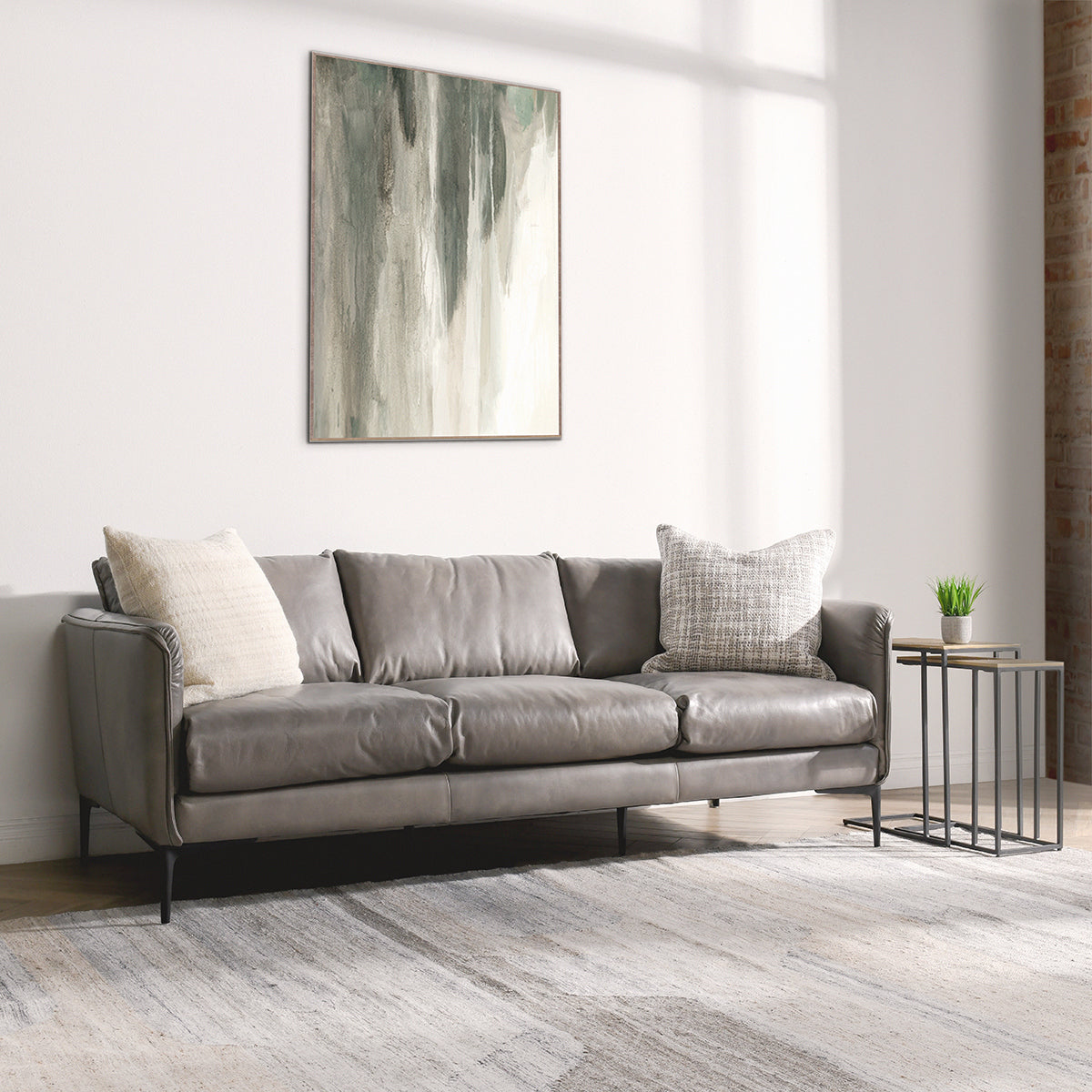 Abigail Leather Sofa