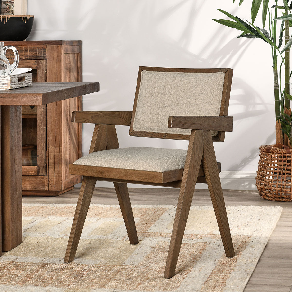 Classic Home Dolton Dining Arm Chair - Thumbnail 3