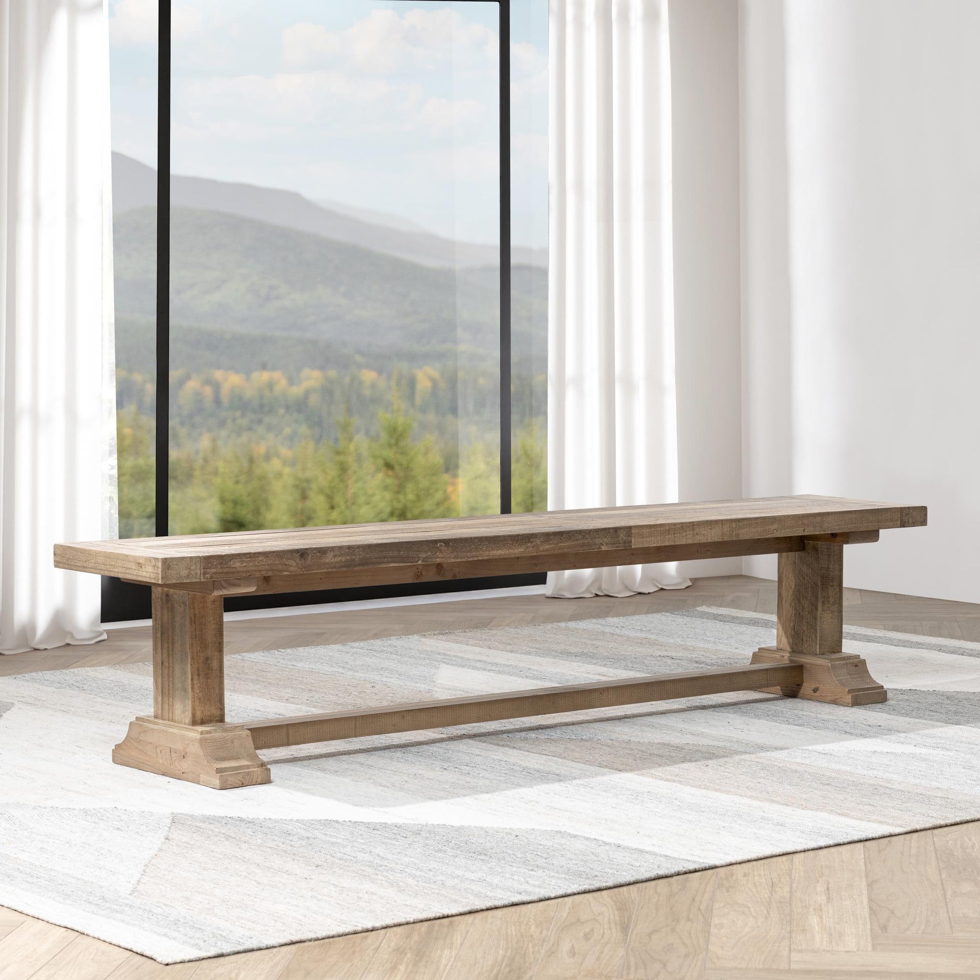 Dita Dining Bench - Natural Pine