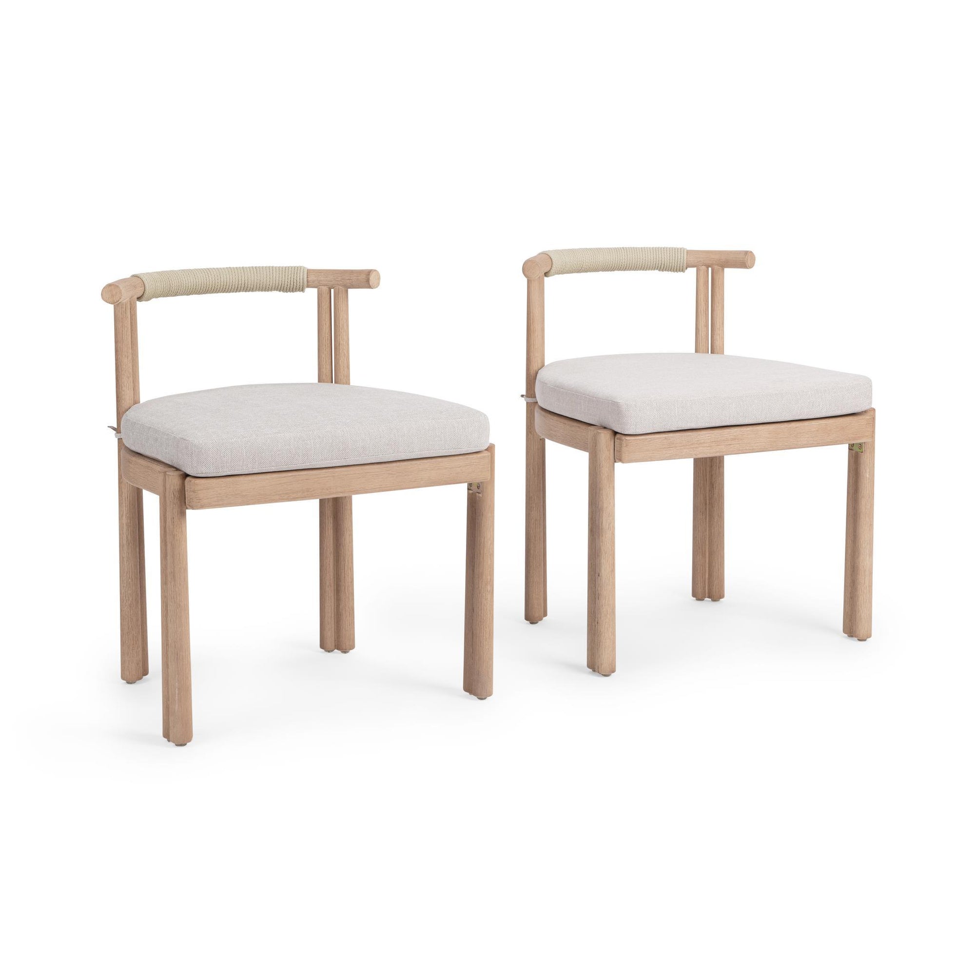 Oliver Outdoor Dining Chair Set of 2 - Butterscotch