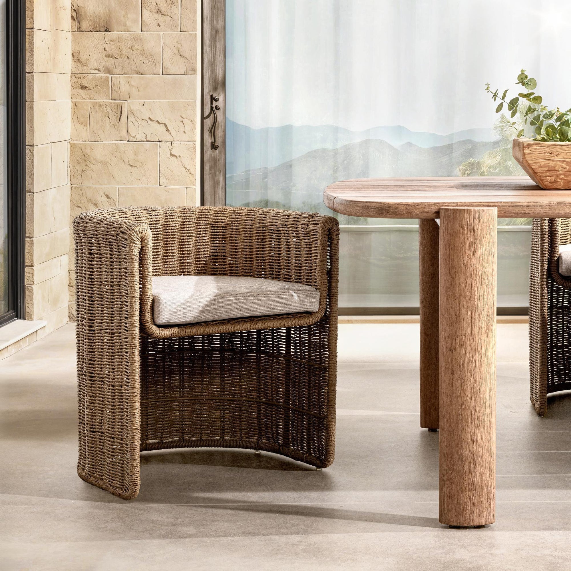Rami Outdoor Dining Chair - Natural