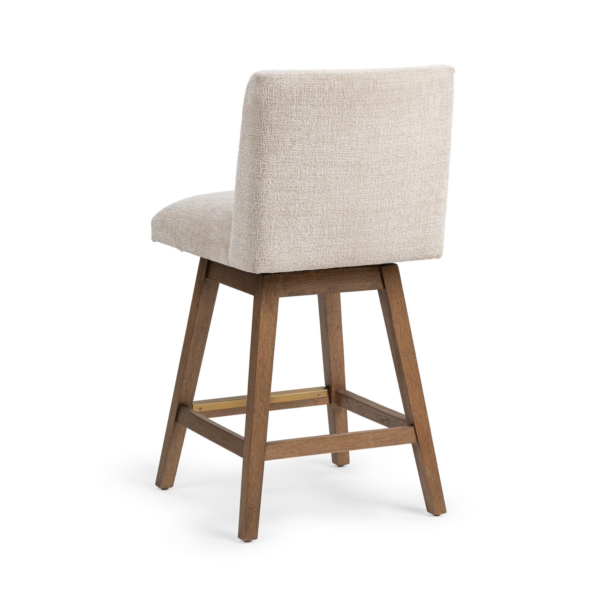 Ava Swivel Counter Stool - Vanilla Oat