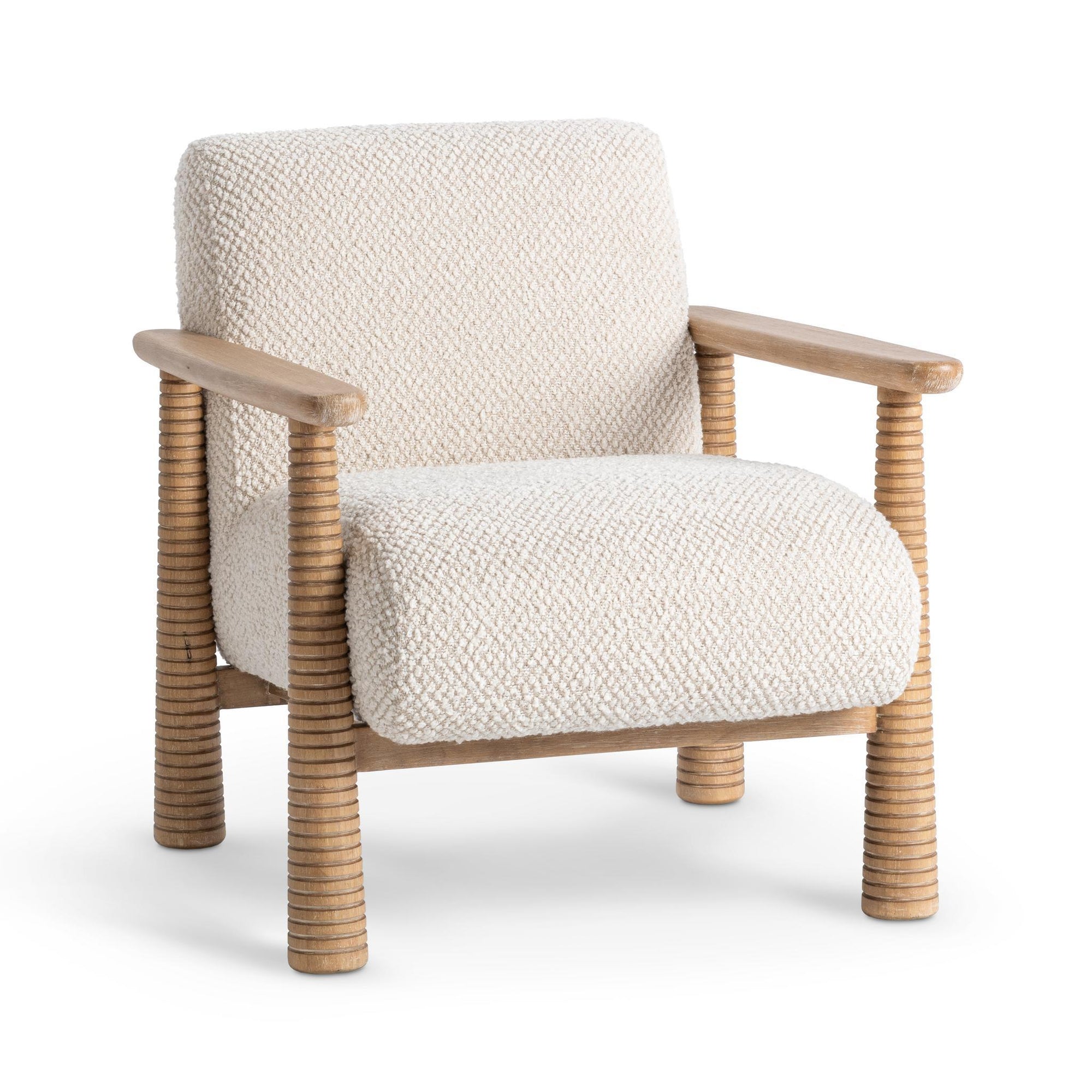 Caprice Accent Chair - Light Beige/Natural