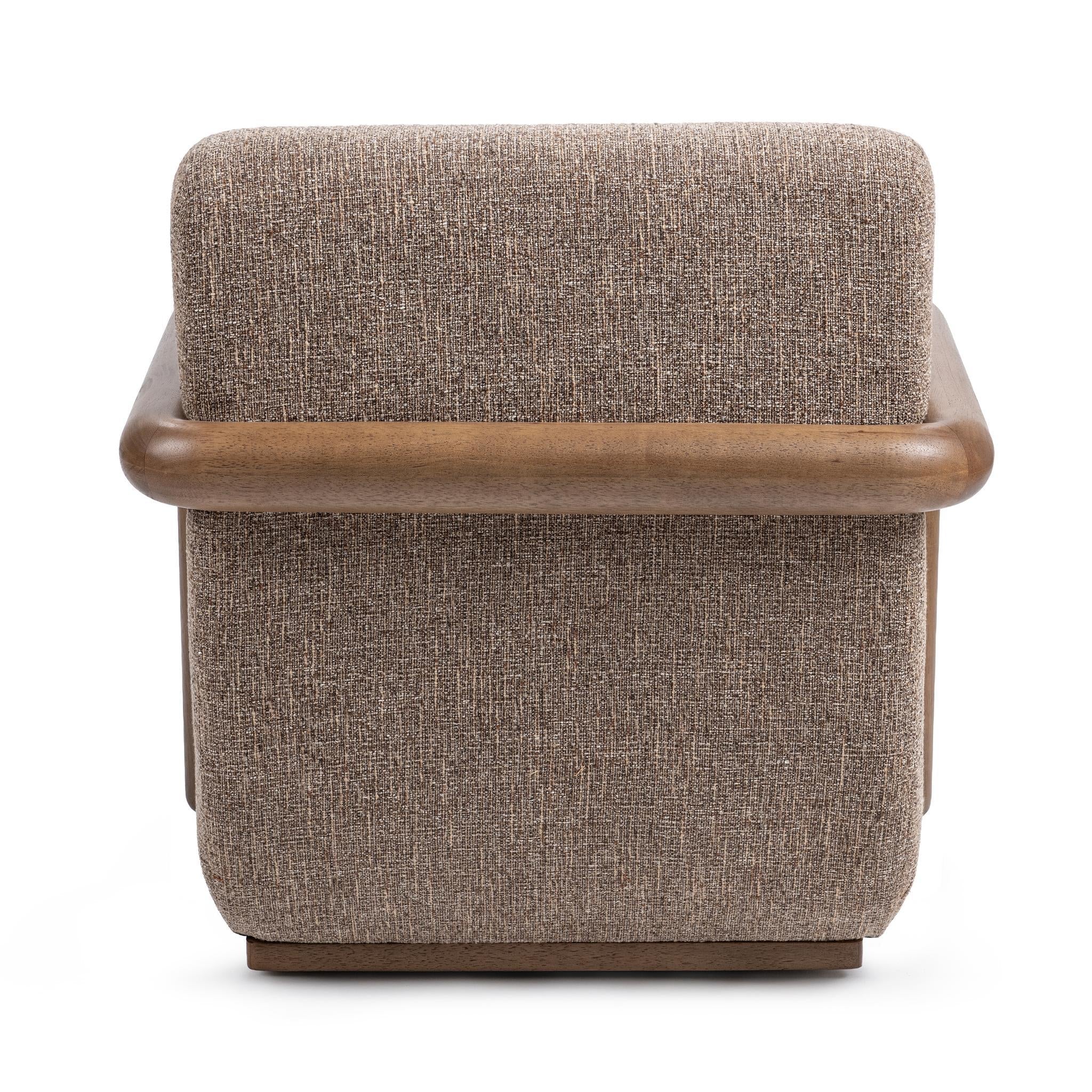 Welson Swivel Accent Chair - Warm Mocha