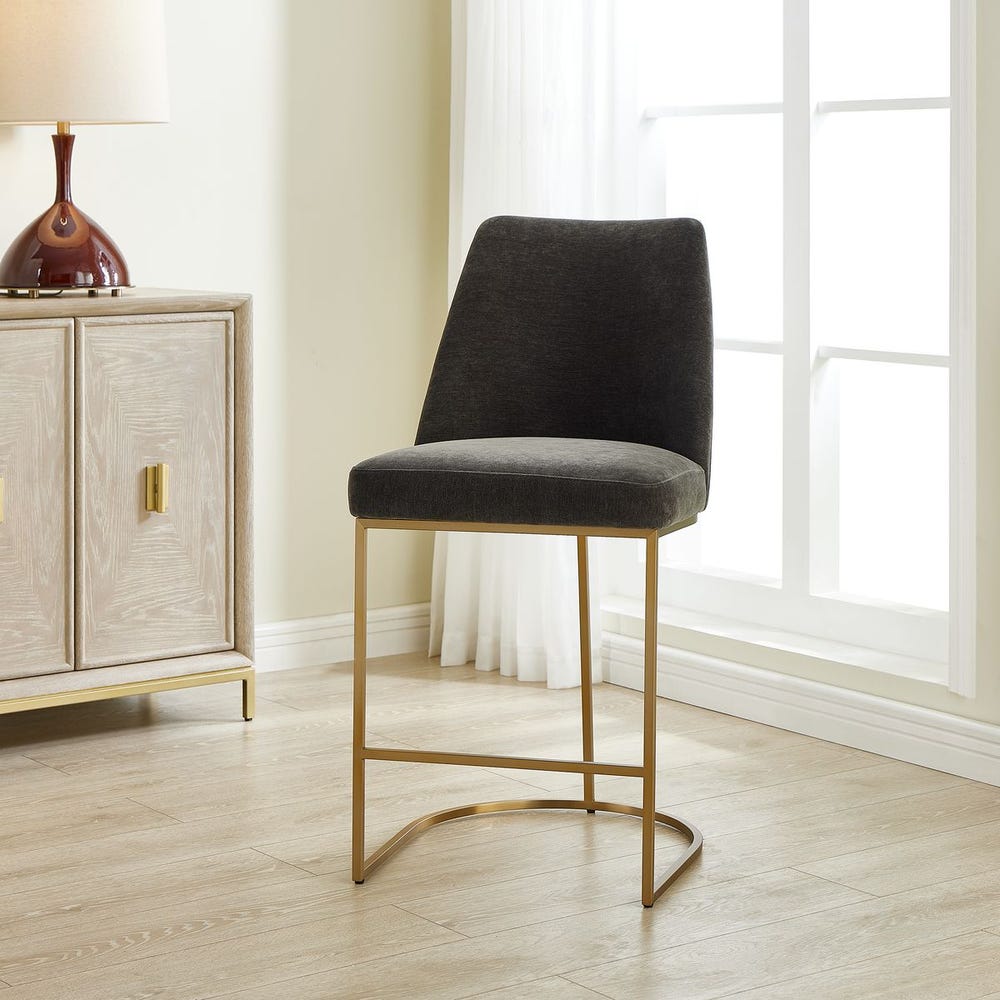 Uttermost Hanni Charcoal Counter Stool