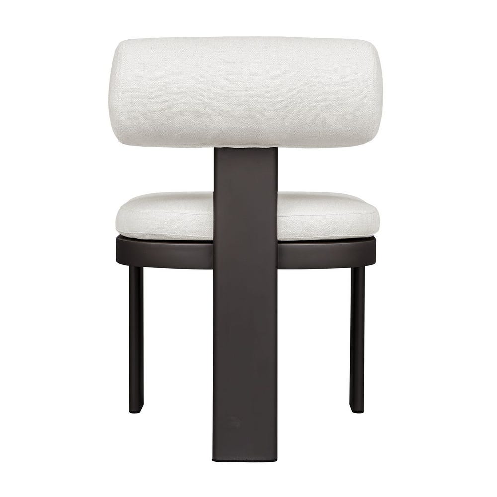 Uttermost Bolster Back White Outdoor Dining Chair