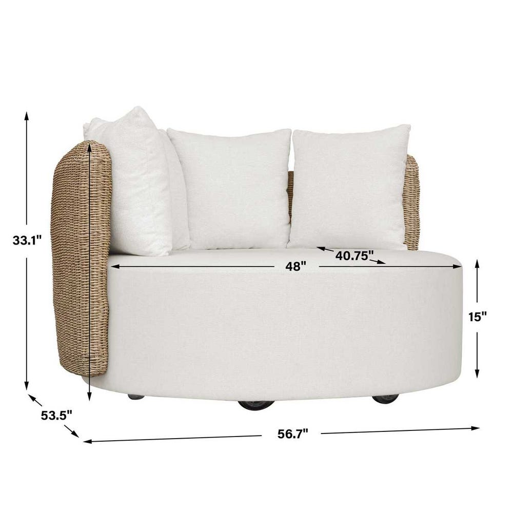 Uttermost Sunset Outdoor Round Swivel Day Bed