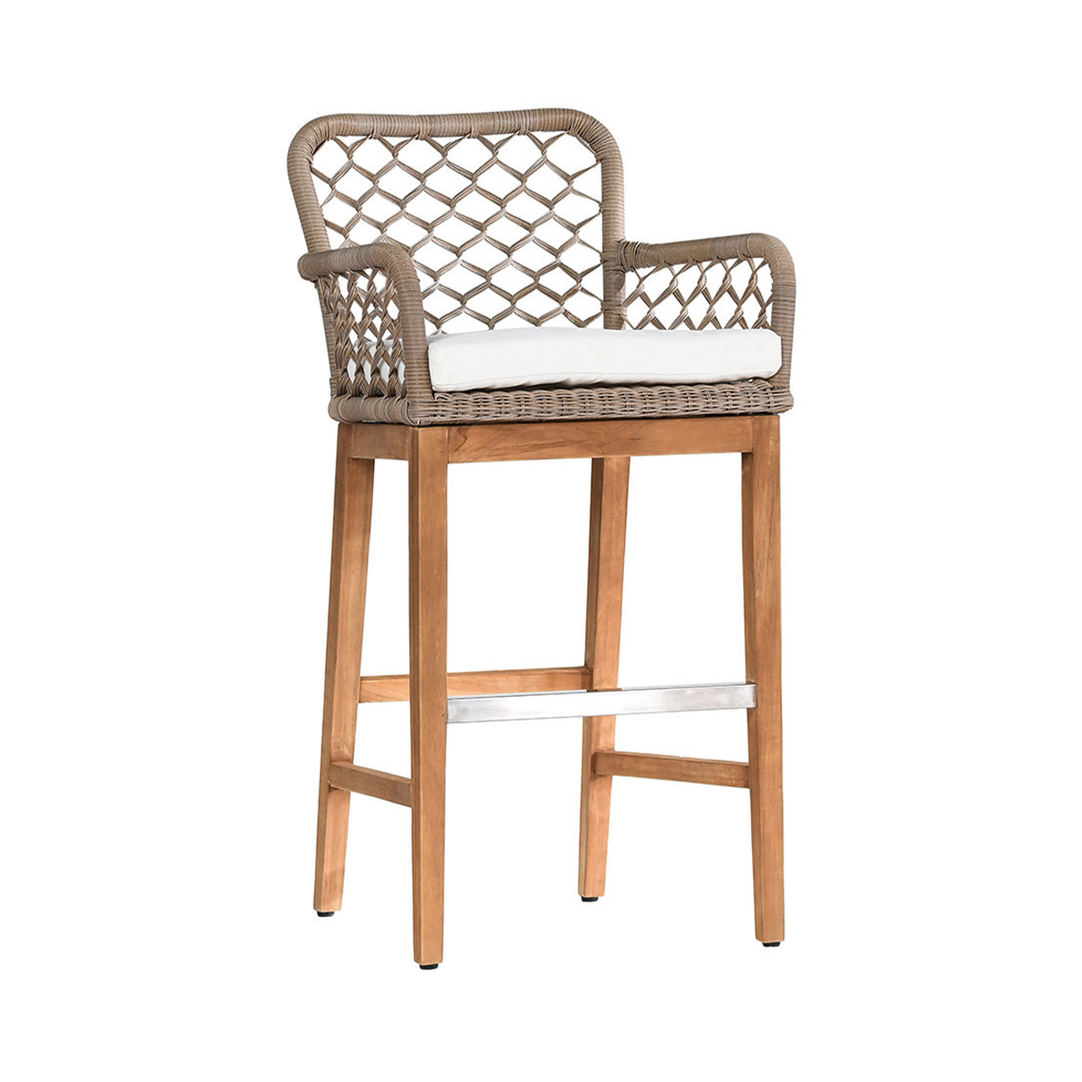 Paulo Outdoor Bar Stool - Gray