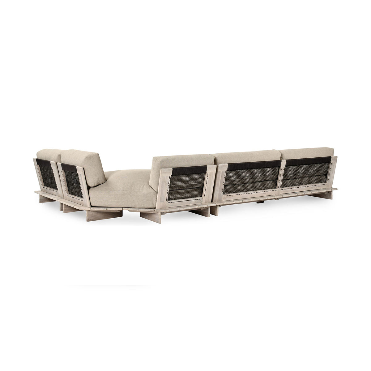 Livia Outdoor 3 Piece Sectional - Taupe