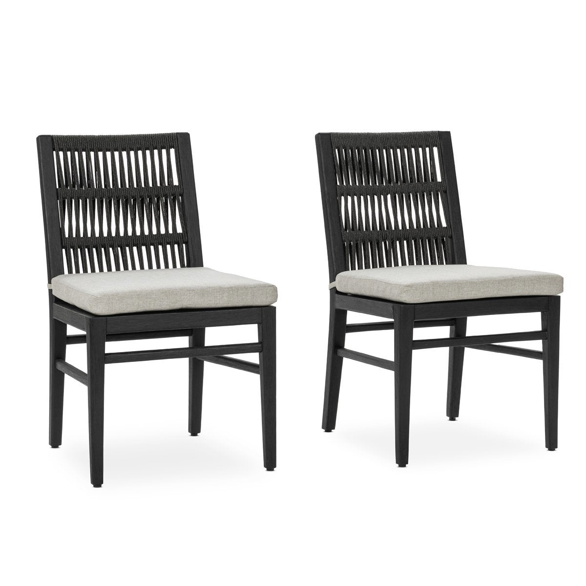 Westville Outdoor Dining Chair Set of 2 - Black