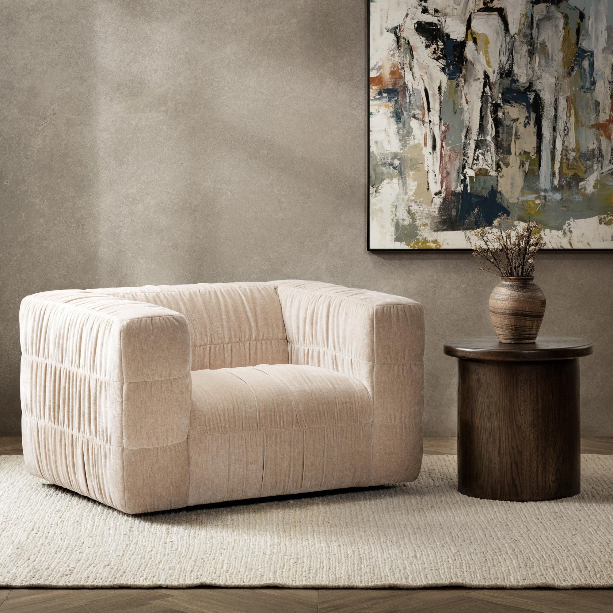 Afeela Upholstered Swivel Chair