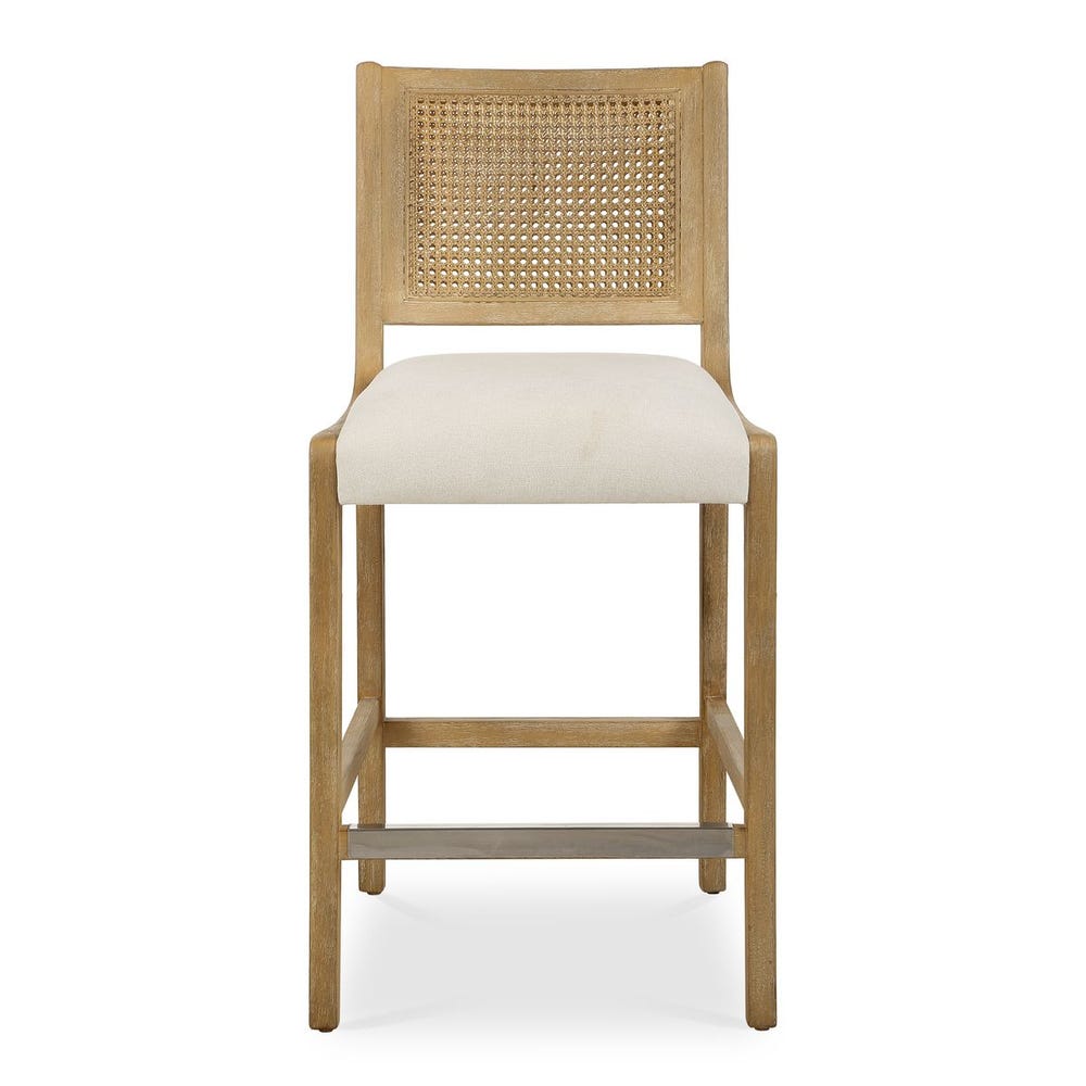 Uttermost Interweave Coastal Rattan Counter Stool