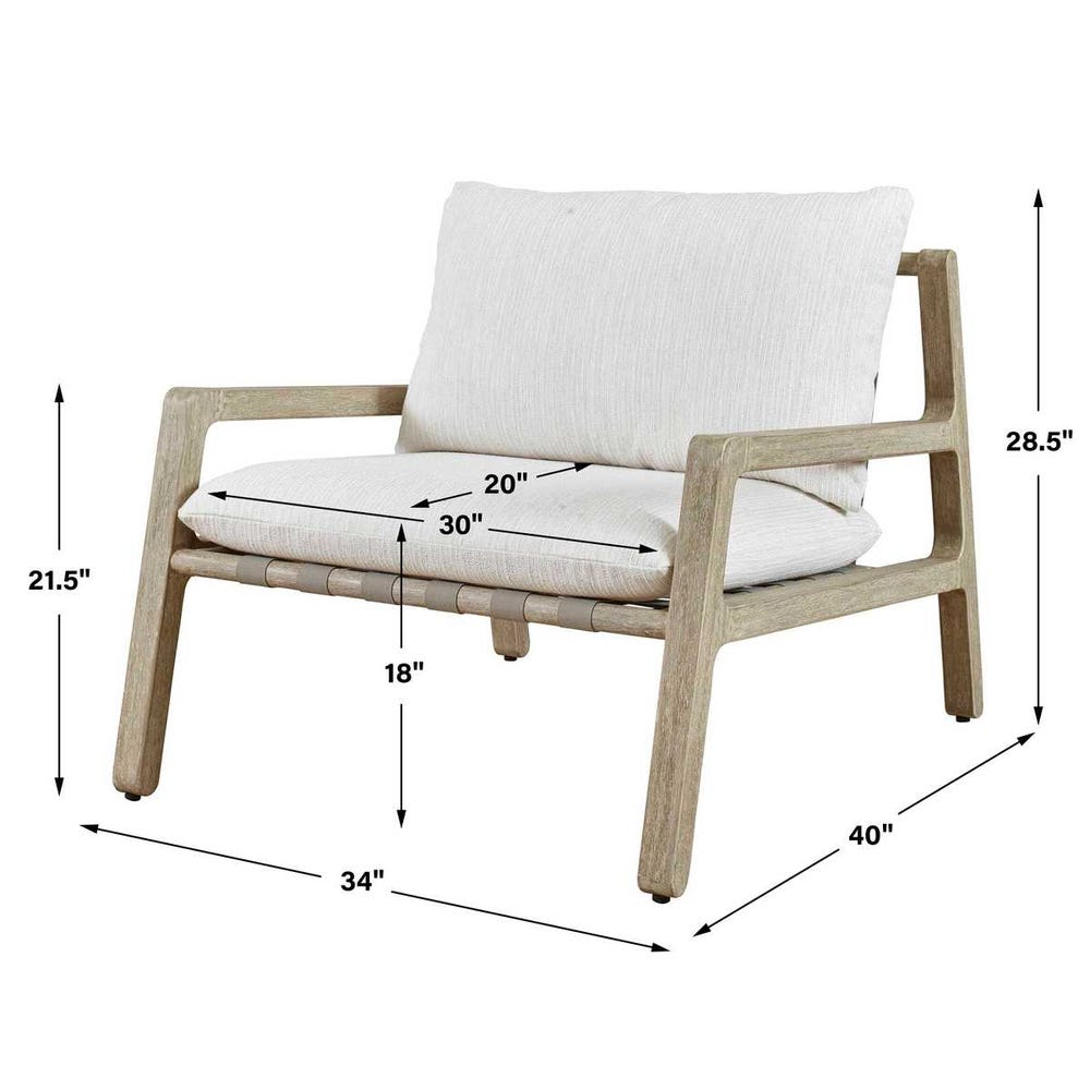 Uttermost Strapped Outdoor Lounge Chair