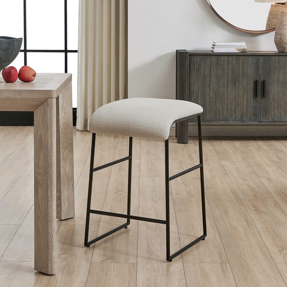 Uttermost Arcane Ecru Counter Stool