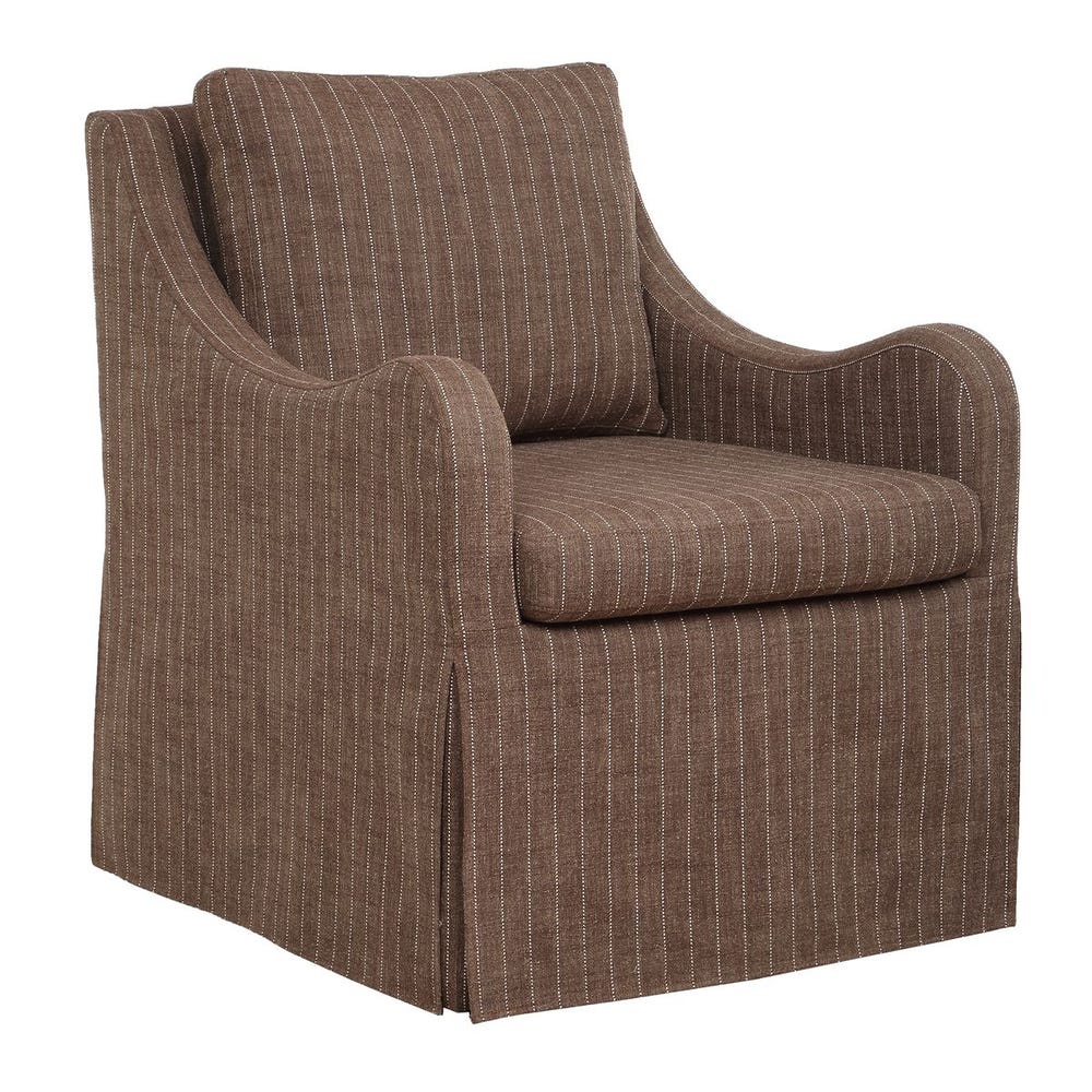 Uttermost Luisa Pinstripe Swivel Chair