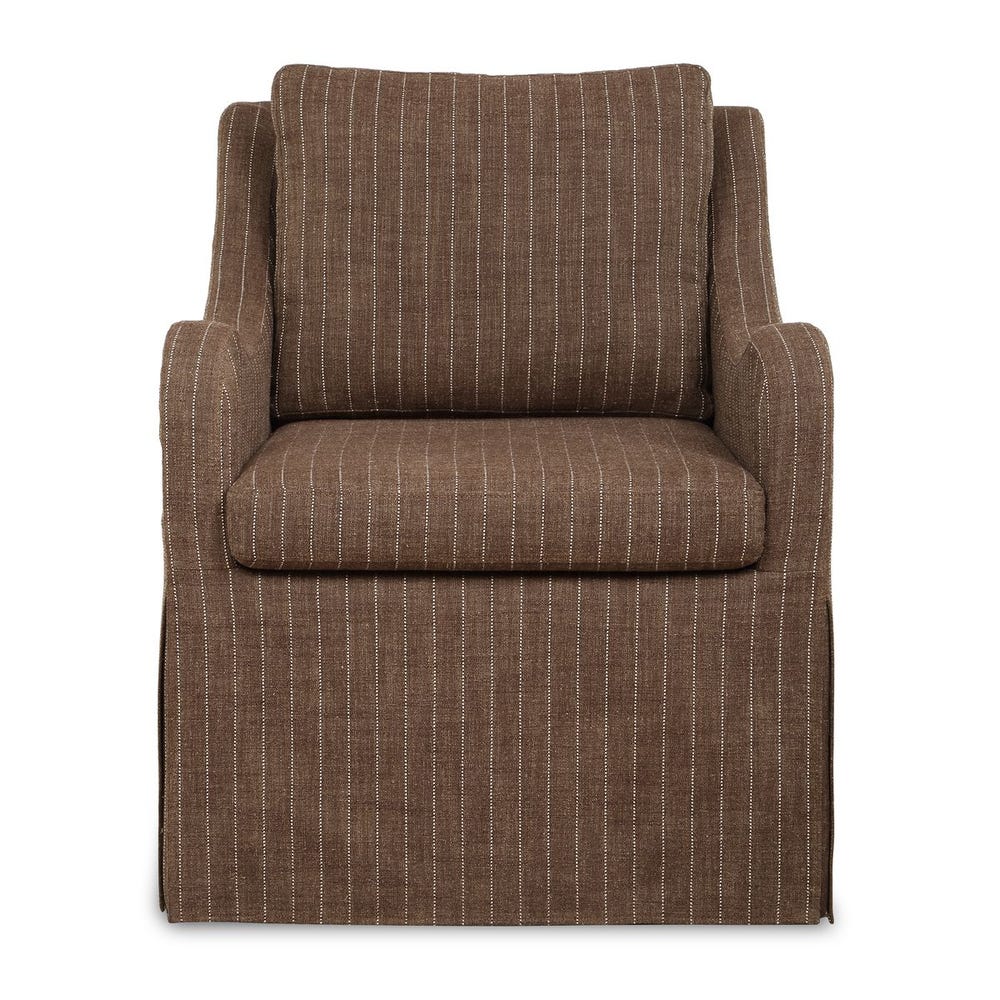 Uttermost Luisa Pinstripe Swivel Chair