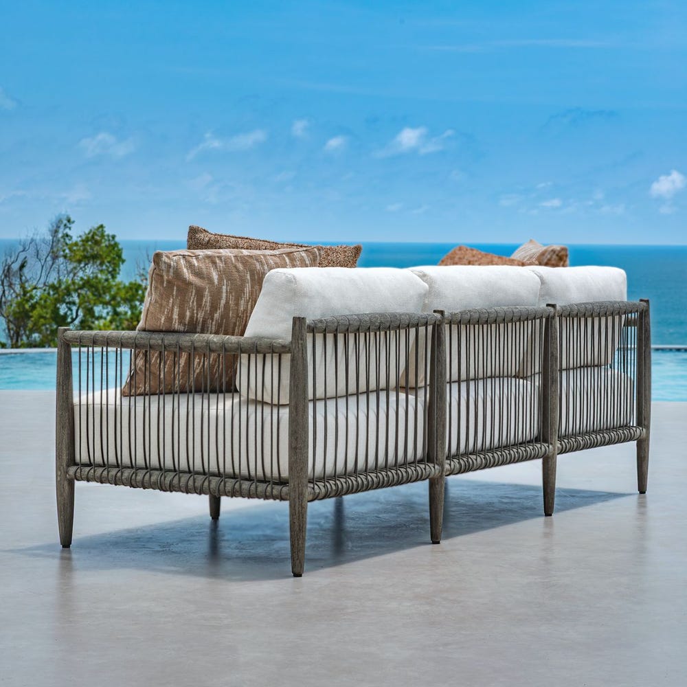 Uttermost Borneo Oyster White Outdoor Sofa
