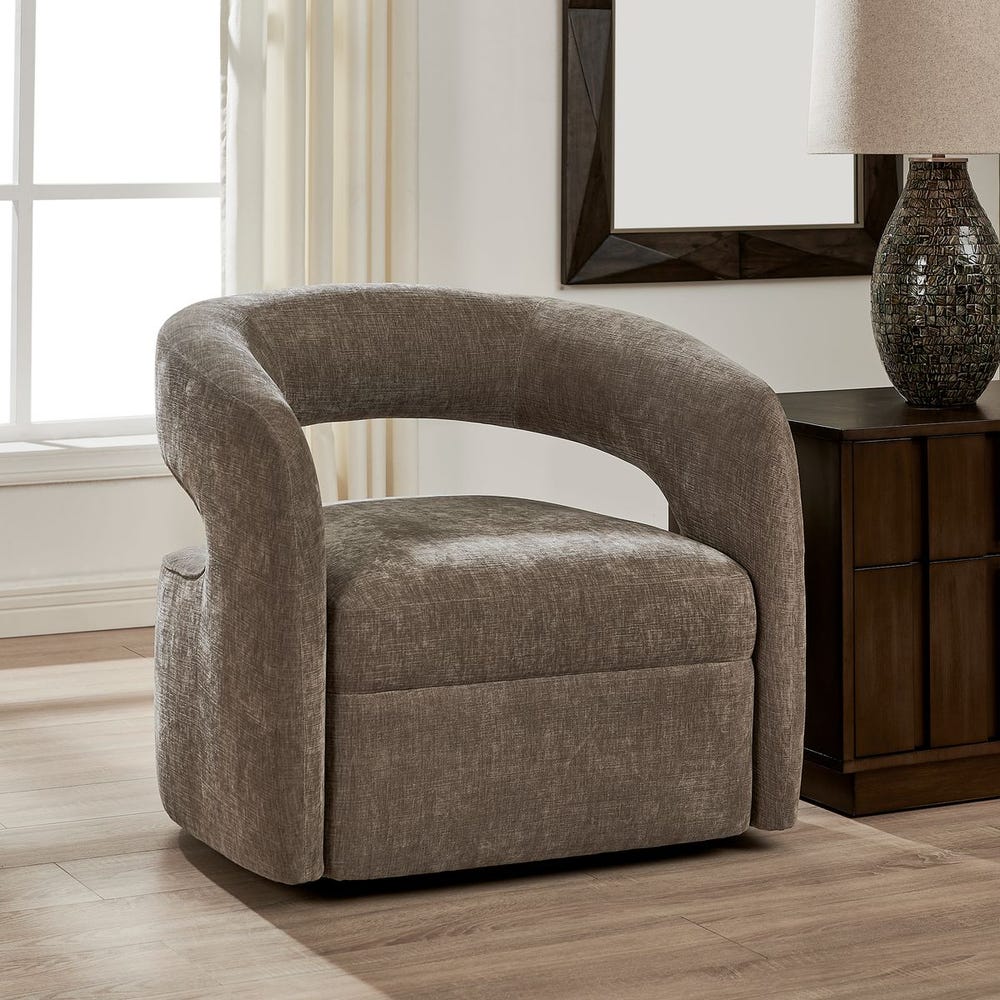 Uttermost Breis Swivel Barrel Chair
