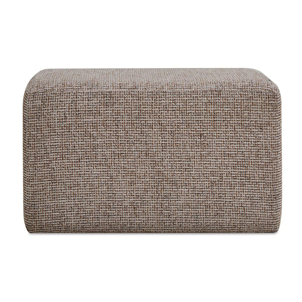 Uttermost Kelce Woven Checkered Ottoman