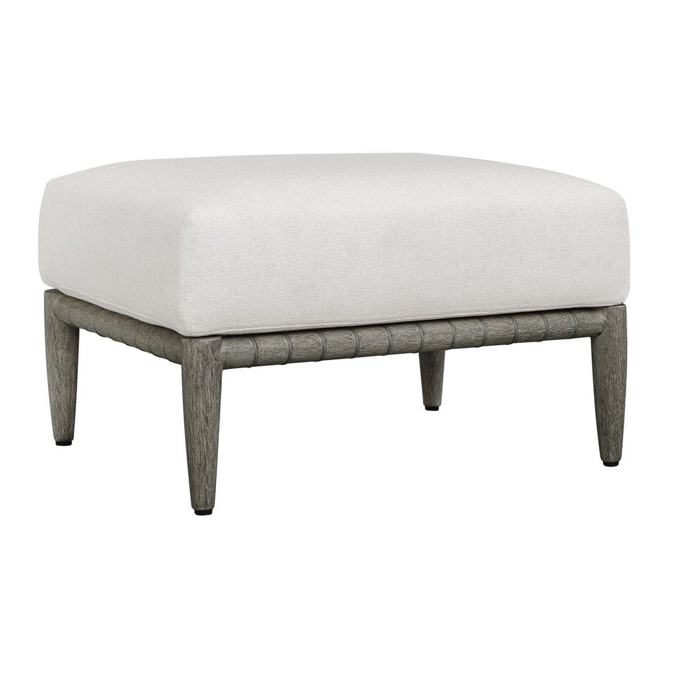 Uttermost Borneo White Cushion Outdoor Ottoman