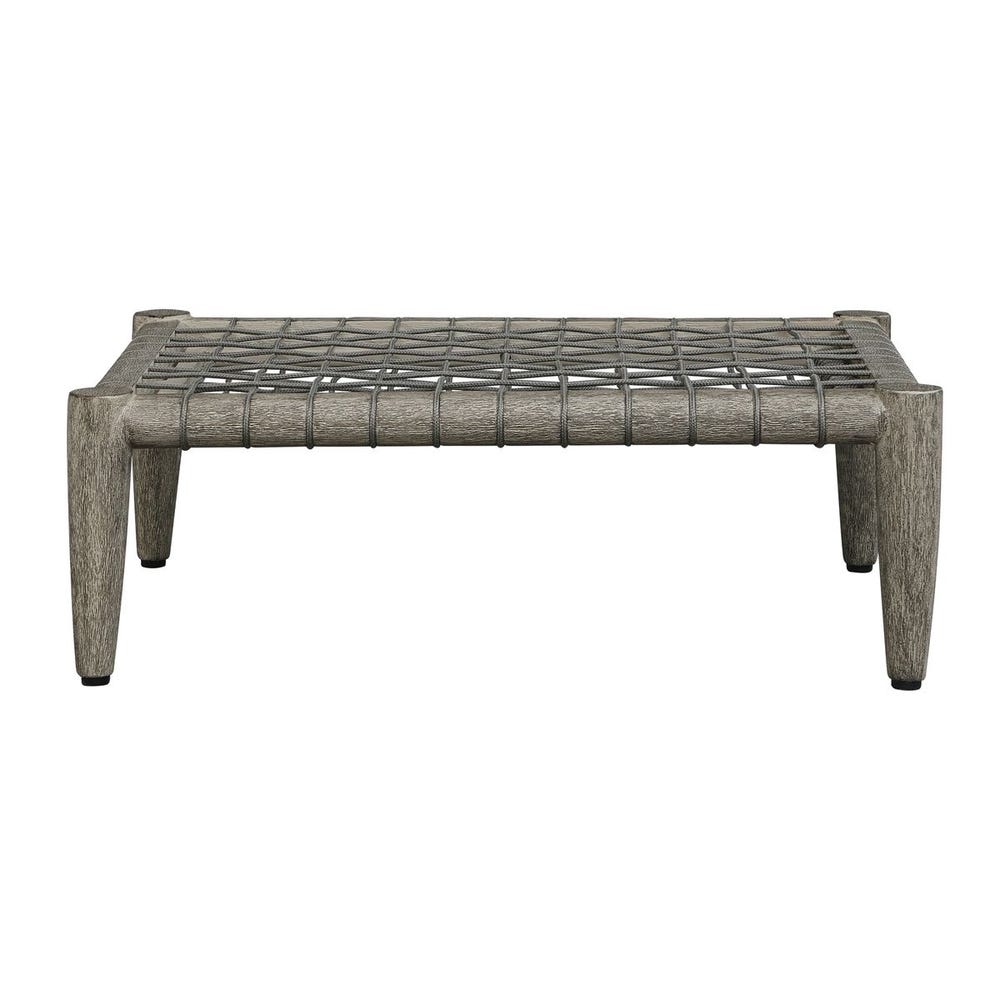 Uttermost Borneo White Cushion Outdoor Ottoman