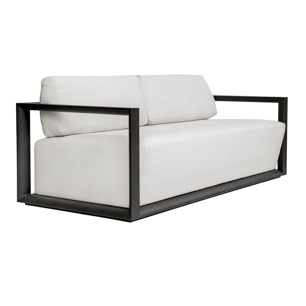 Uttermost Remsen Outdoor Black/Oyster Sofa