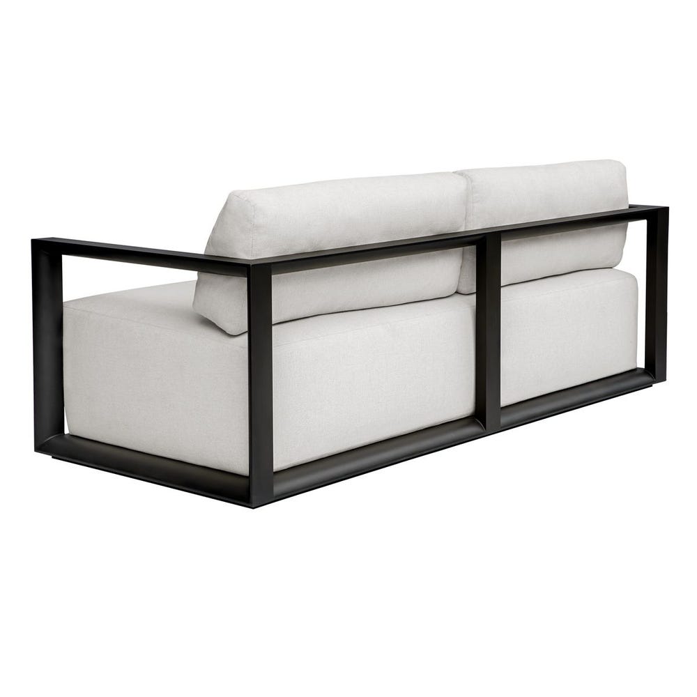 Uttermost Remsen Outdoor Black/Oyster Sofa